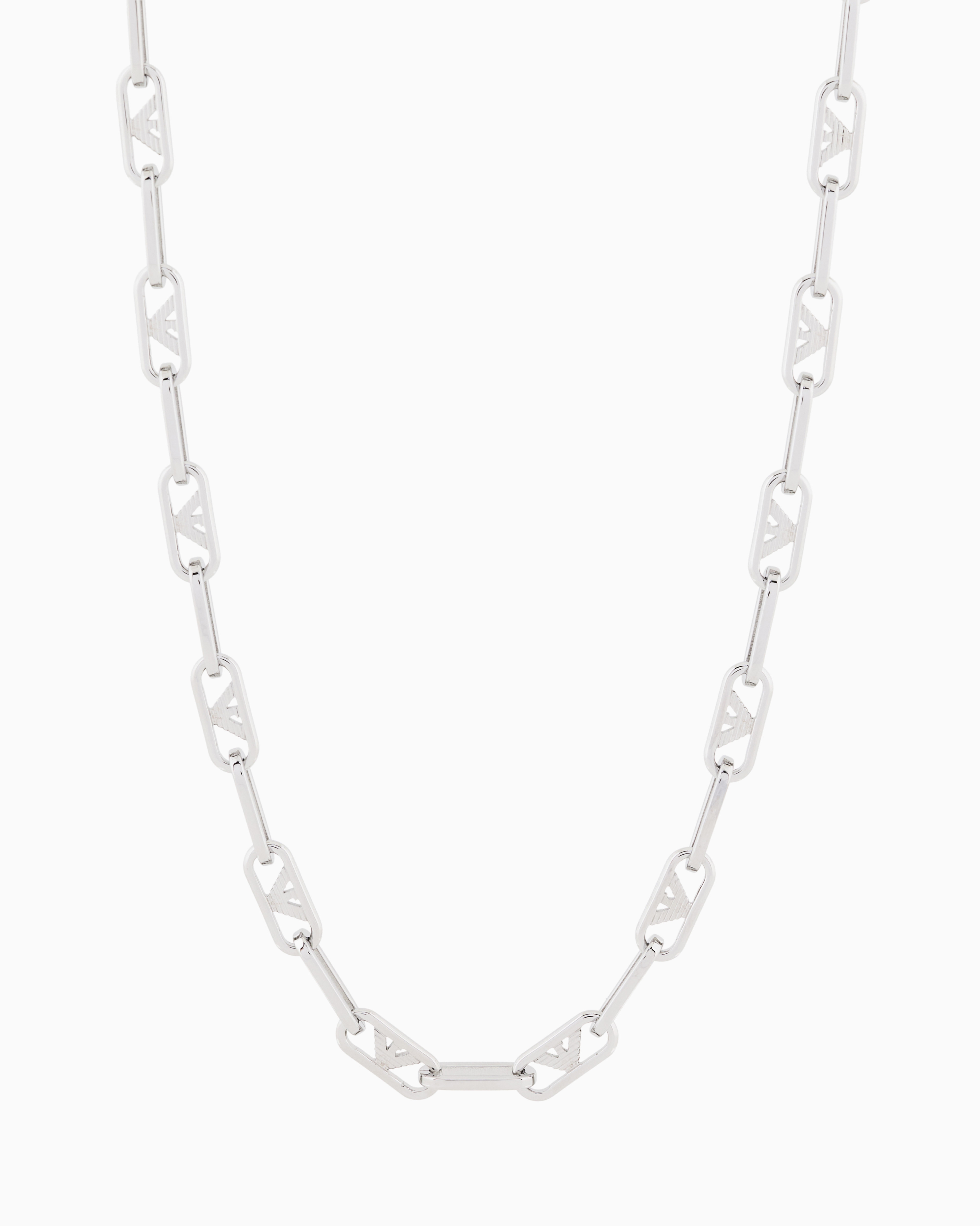 Emporio Armani Multicolored Stainless Steel Chain Necklace