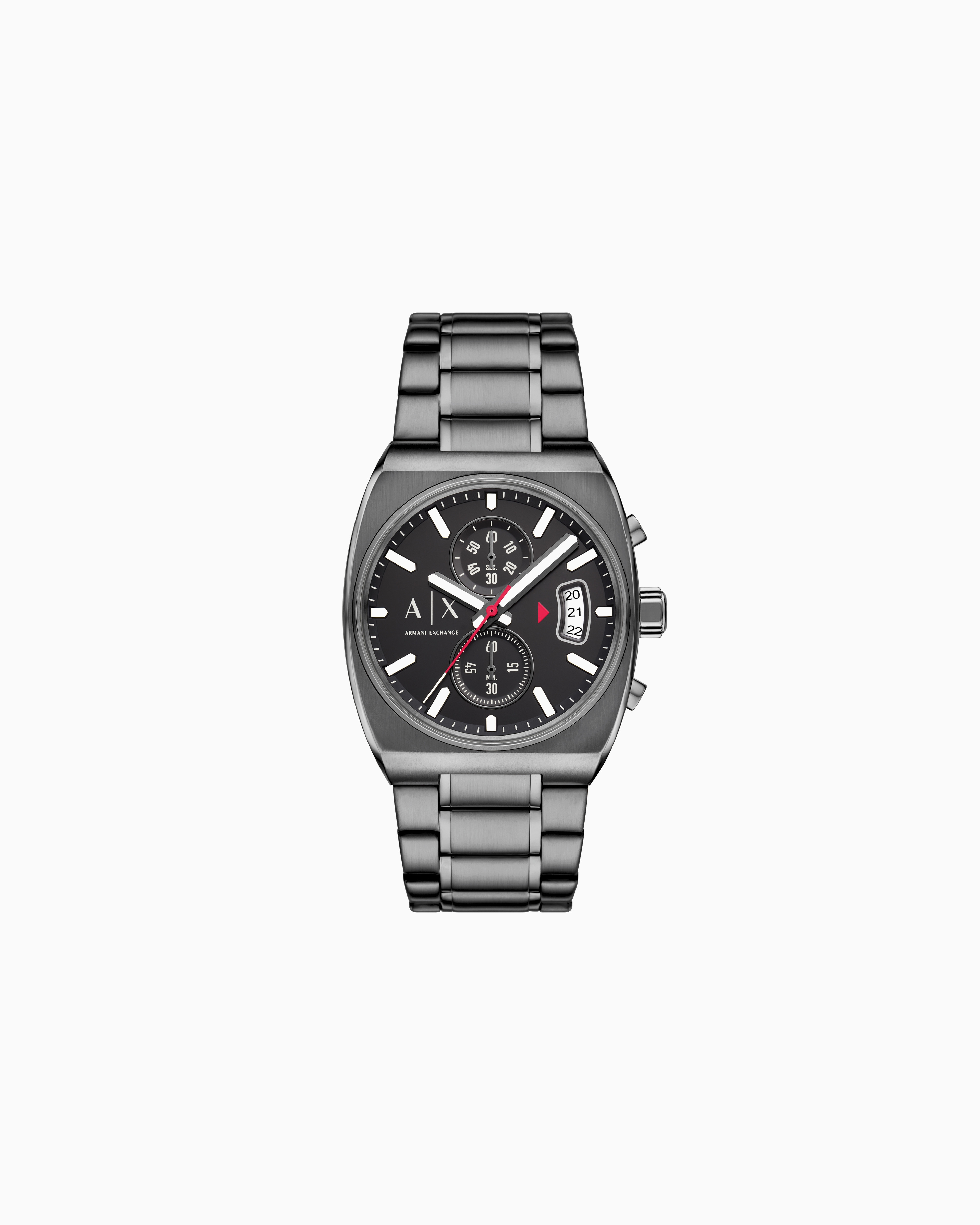 Armani Exchange Multicolored Chronograph Gunmetal Stainless Steel Watch