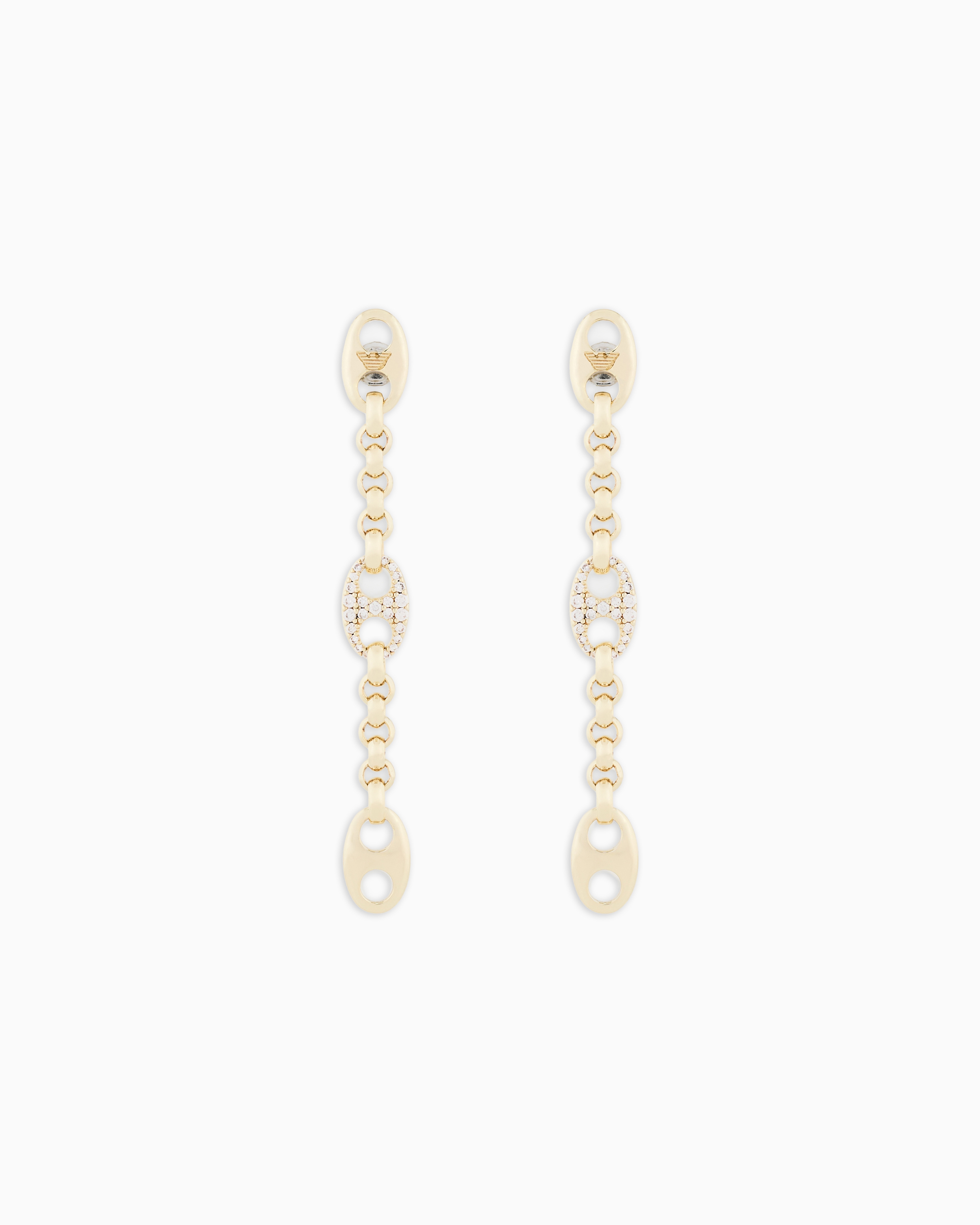 Emporio Armani Multicolored Gold-Tone Brass Drop Earrings