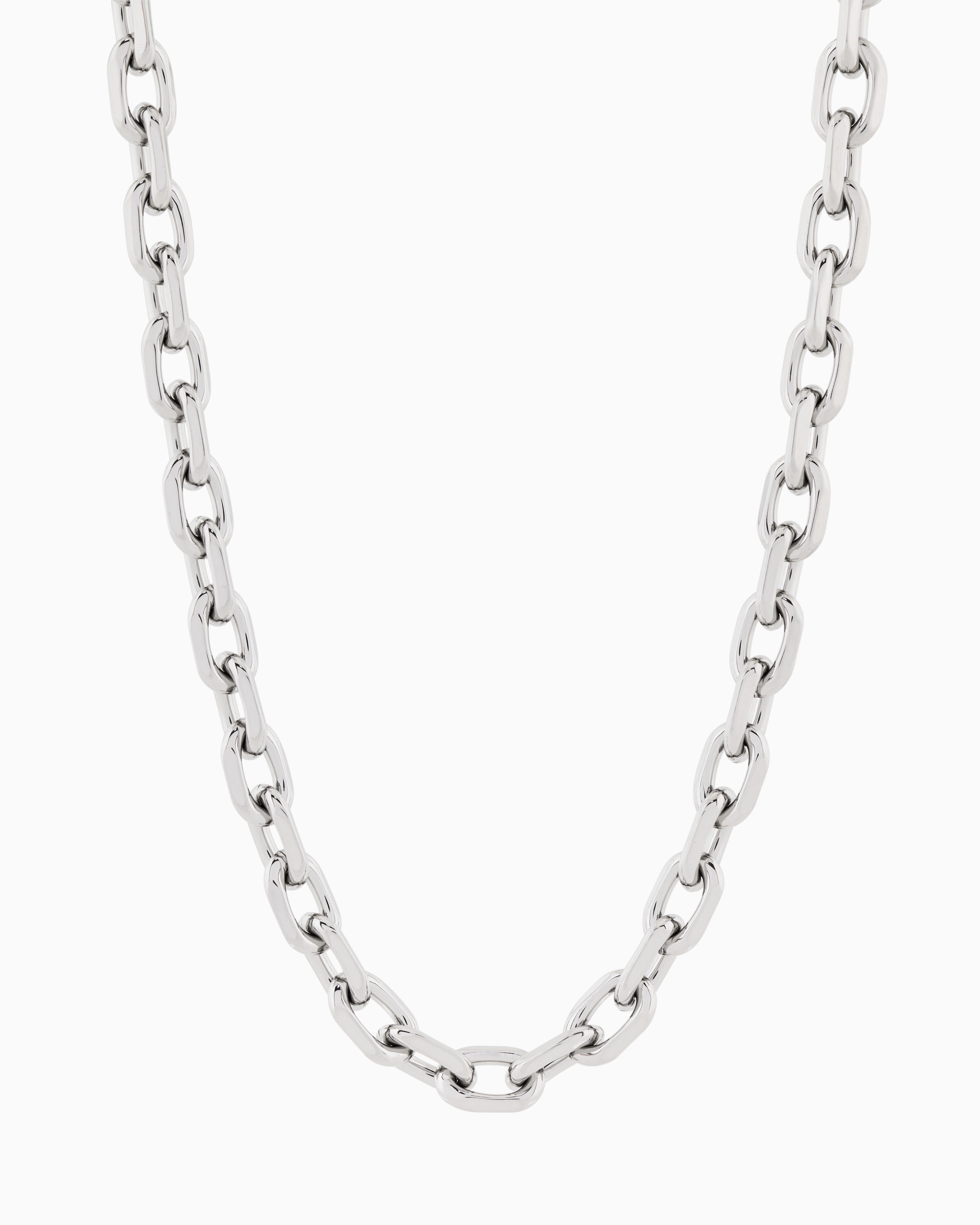 Emporio Armani Multicolored Stainless Steel Id Necklace