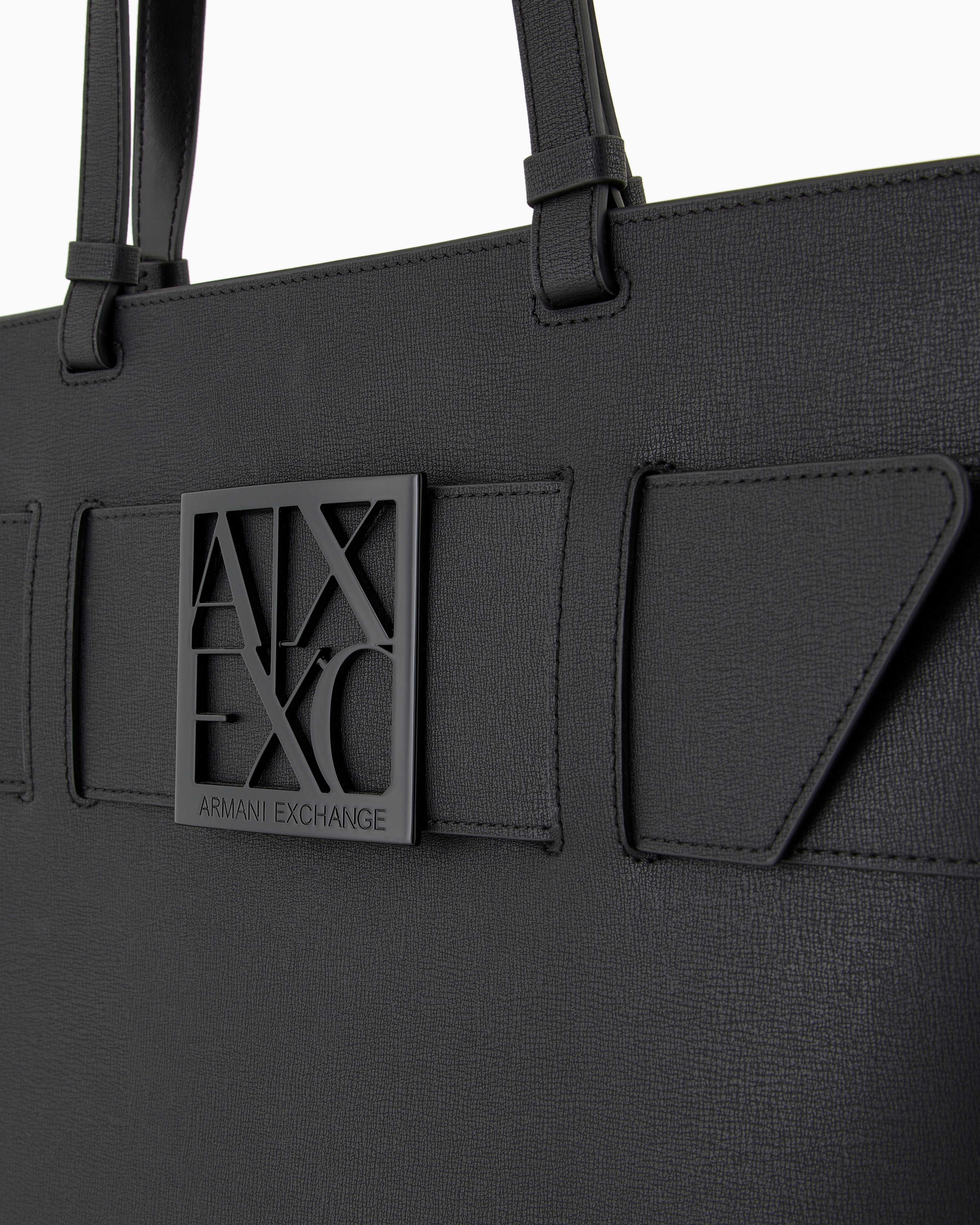 オンライン限定>BOXロゴバックル トートバッグ | Armani Exchange