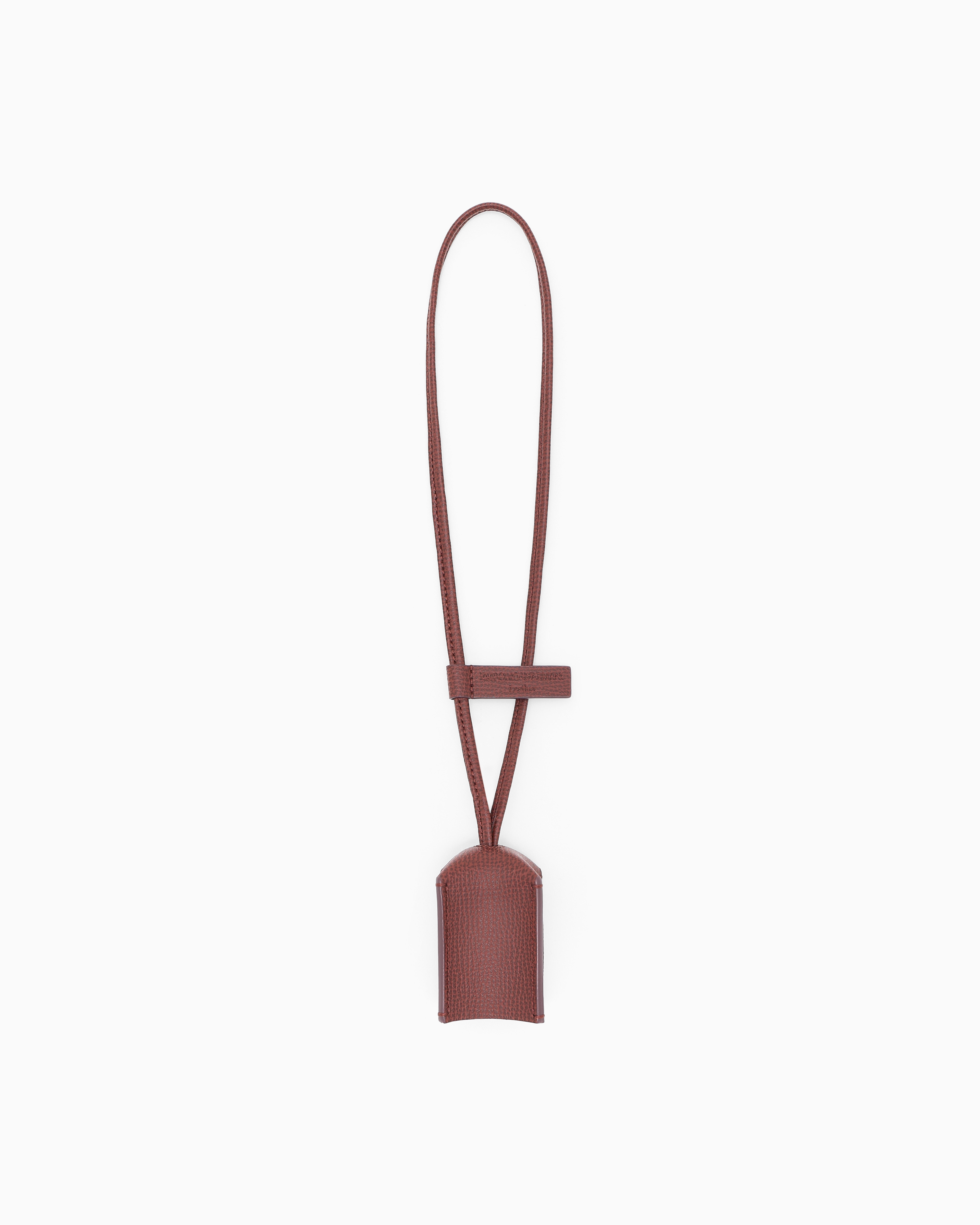 Emporio Armani Burgundy 1981 Leather Charm