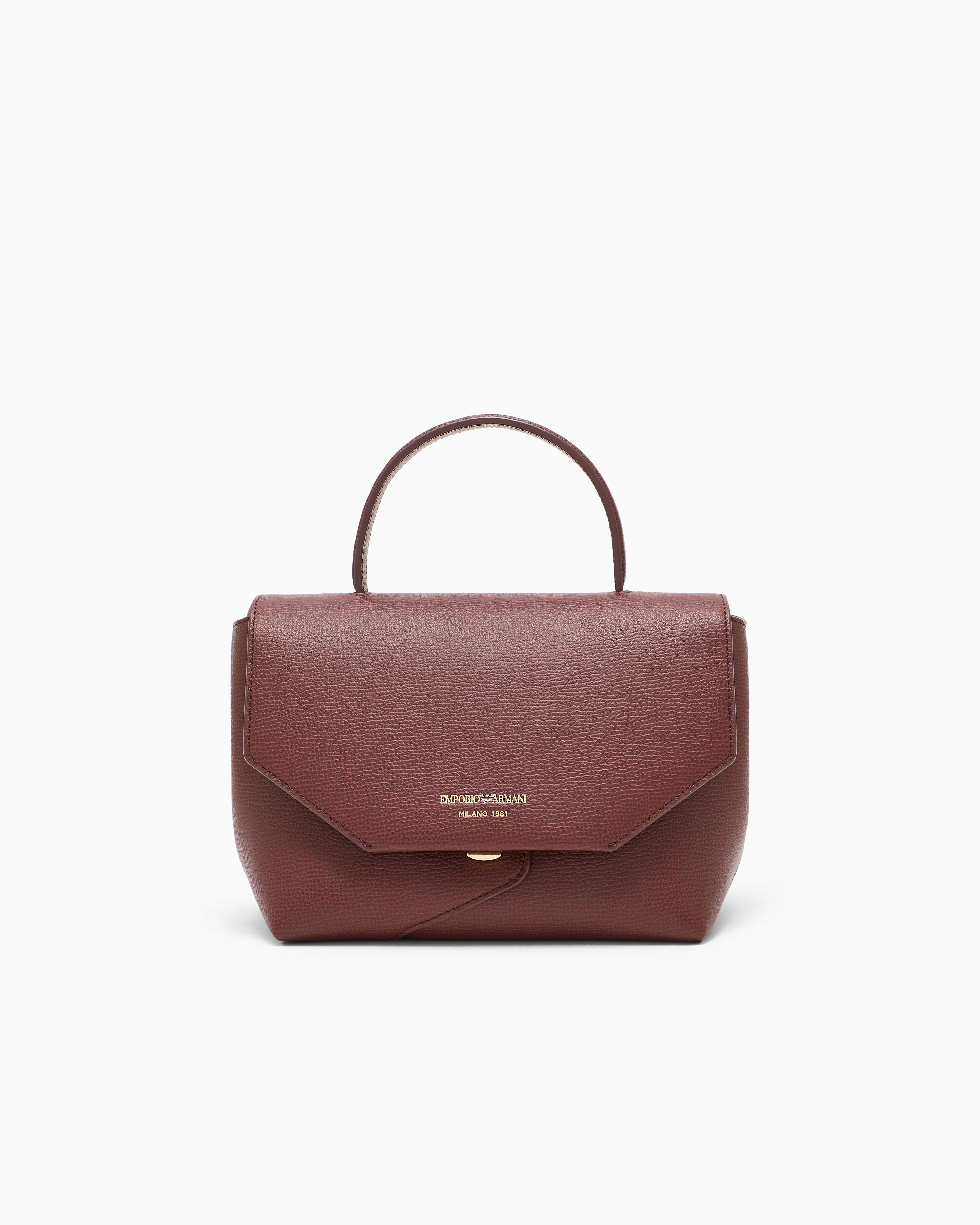 Emporio Armani Burgundy 1981 Leather Mini Bag