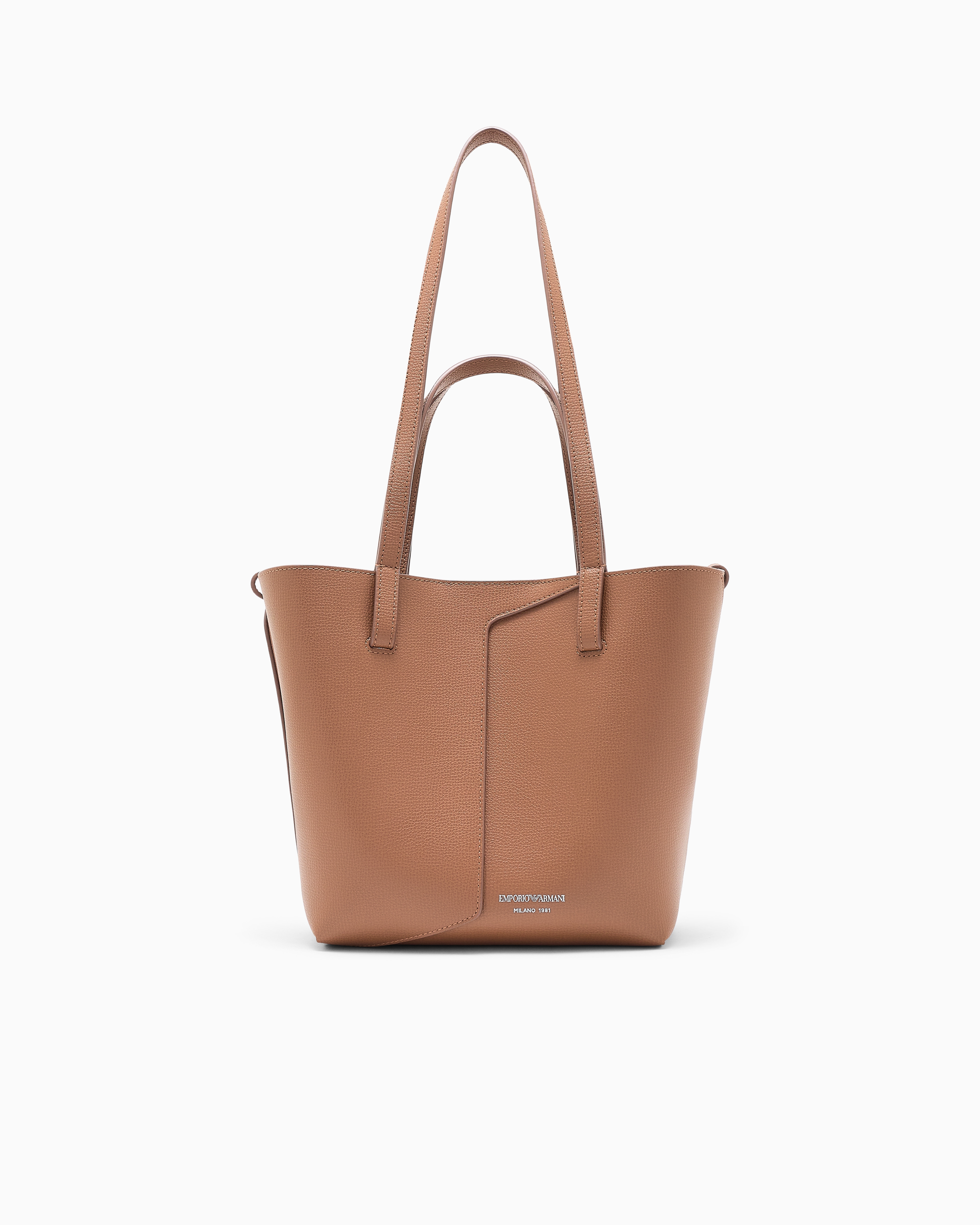 Emporio Armani Brown 1981 Leather Shoulder Bag