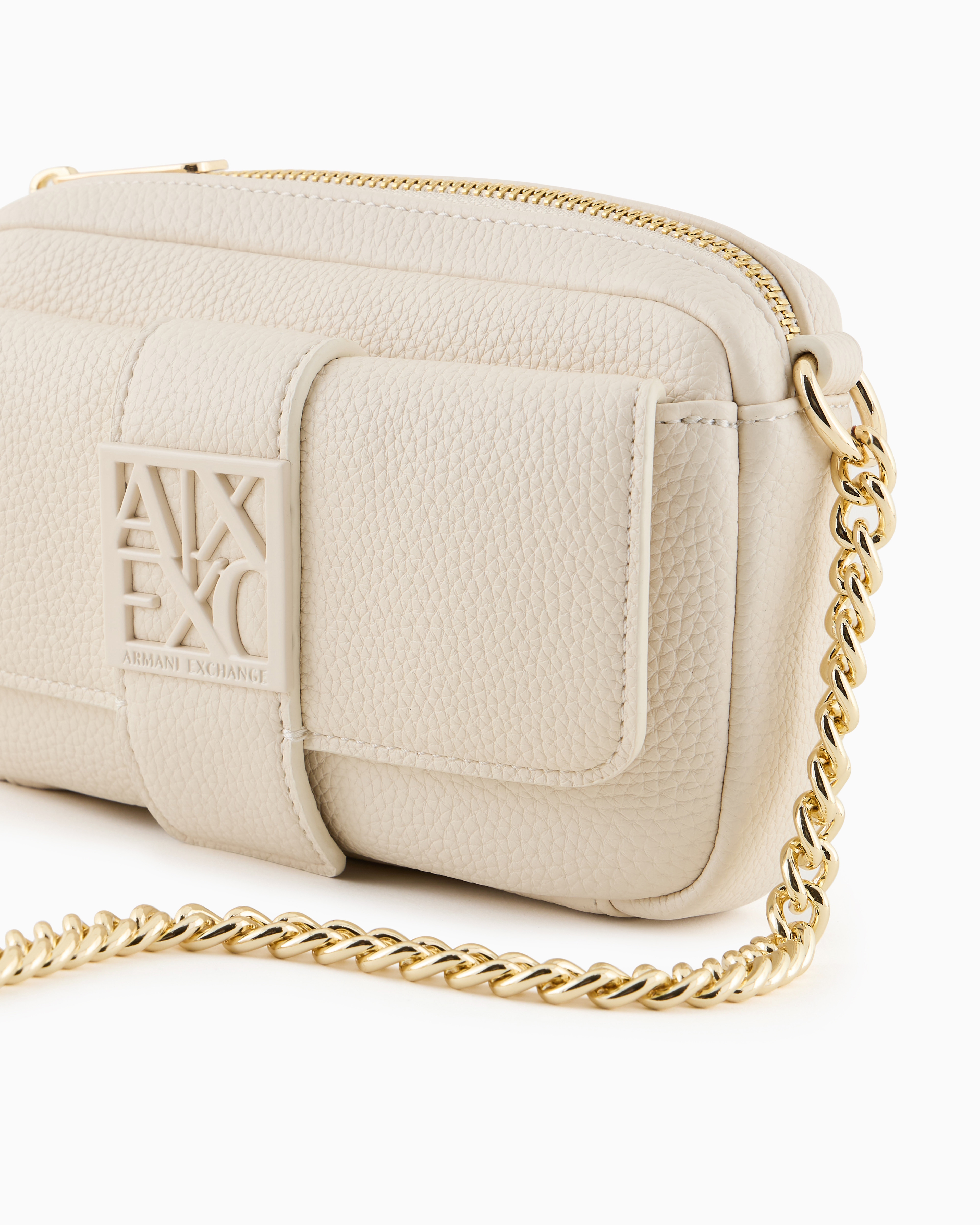 ARMANI COLLEZIONI カウレザー チェーン バッグ ARMANI COLLEZIONI - ARMANI COLLEZIONI カウレザー チェーン バッグの