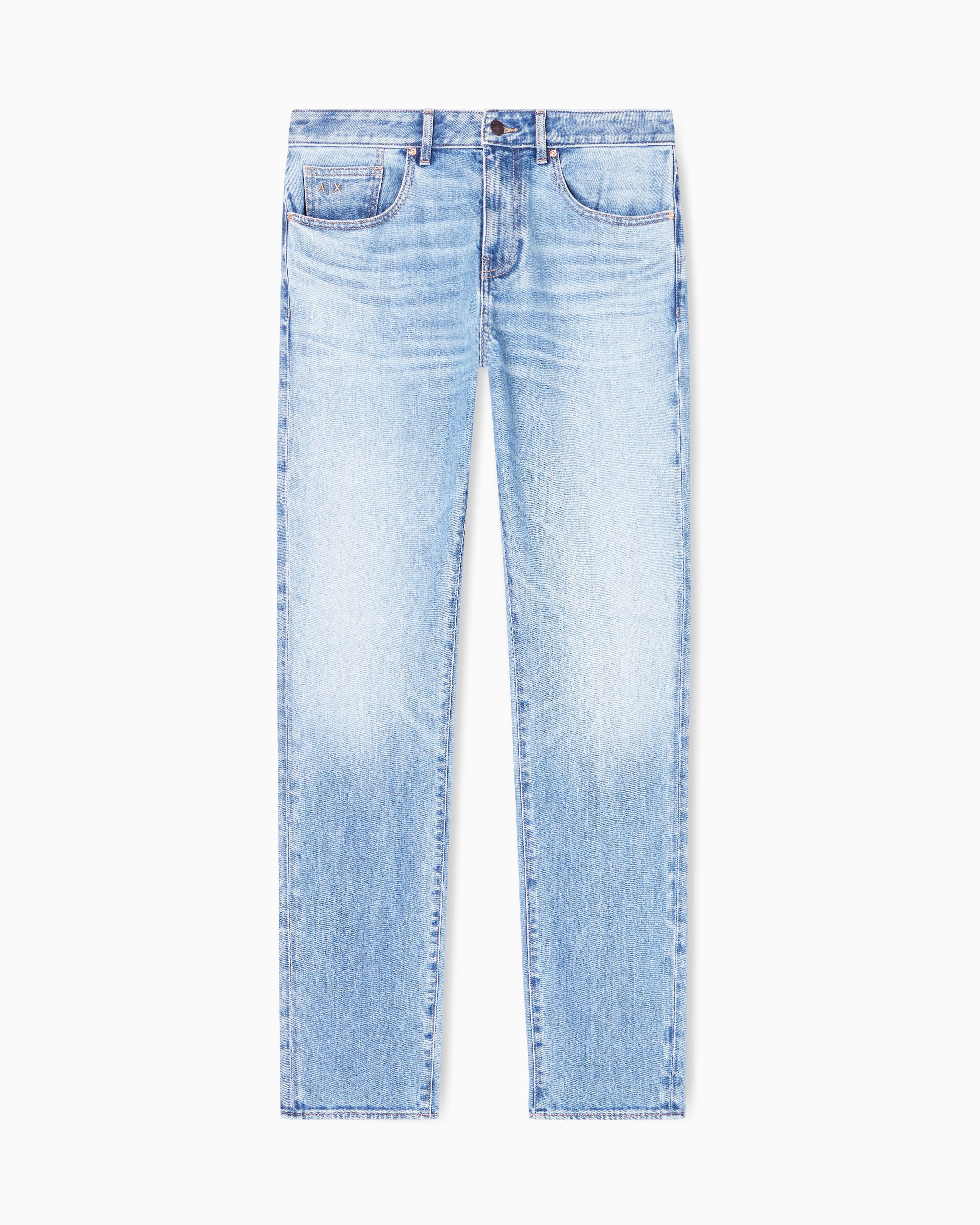 Armani Exchange Blue Vintage Stretch Denim Skinny Jeans