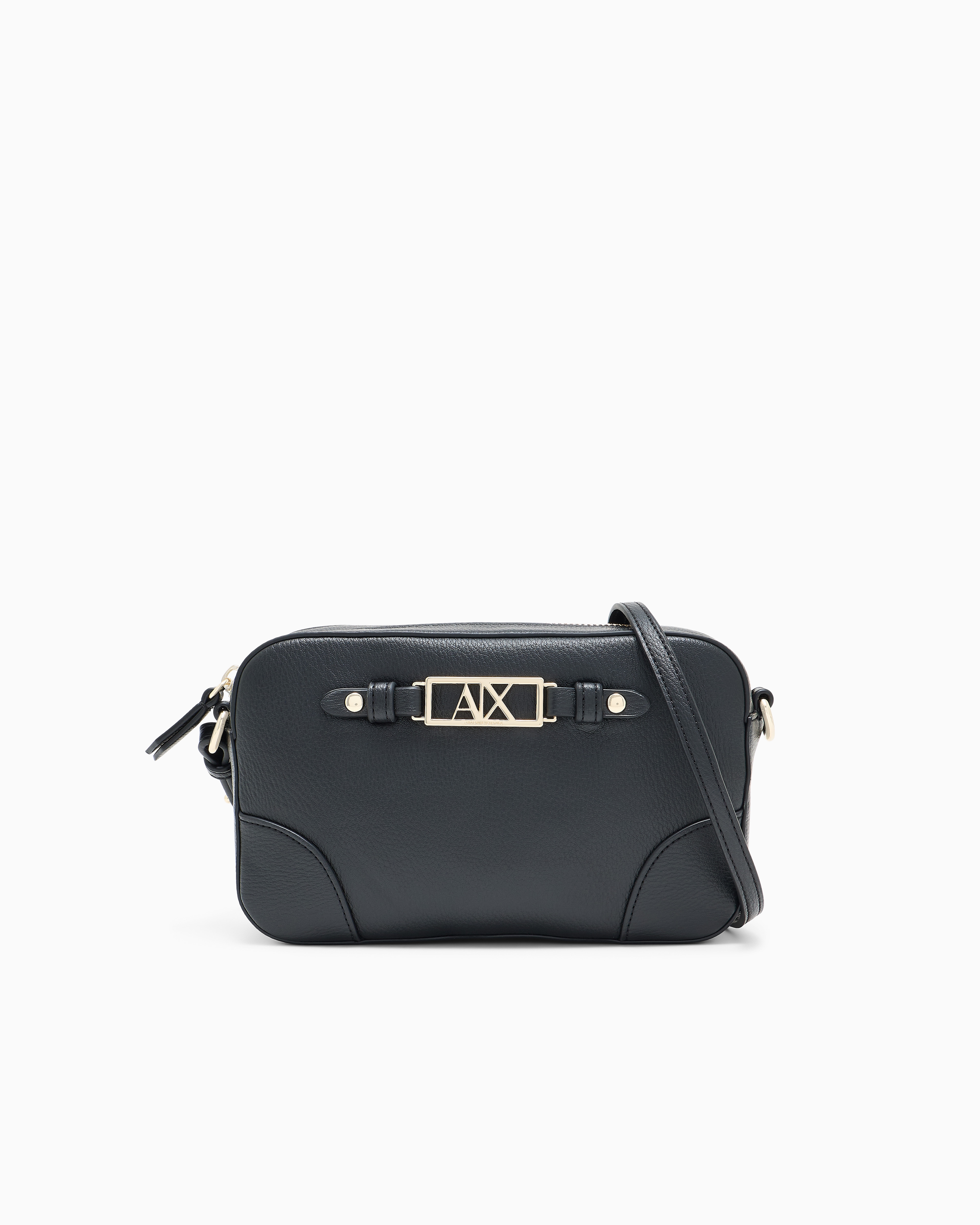 Armani Exchange Black Camera Case Messenger Bag