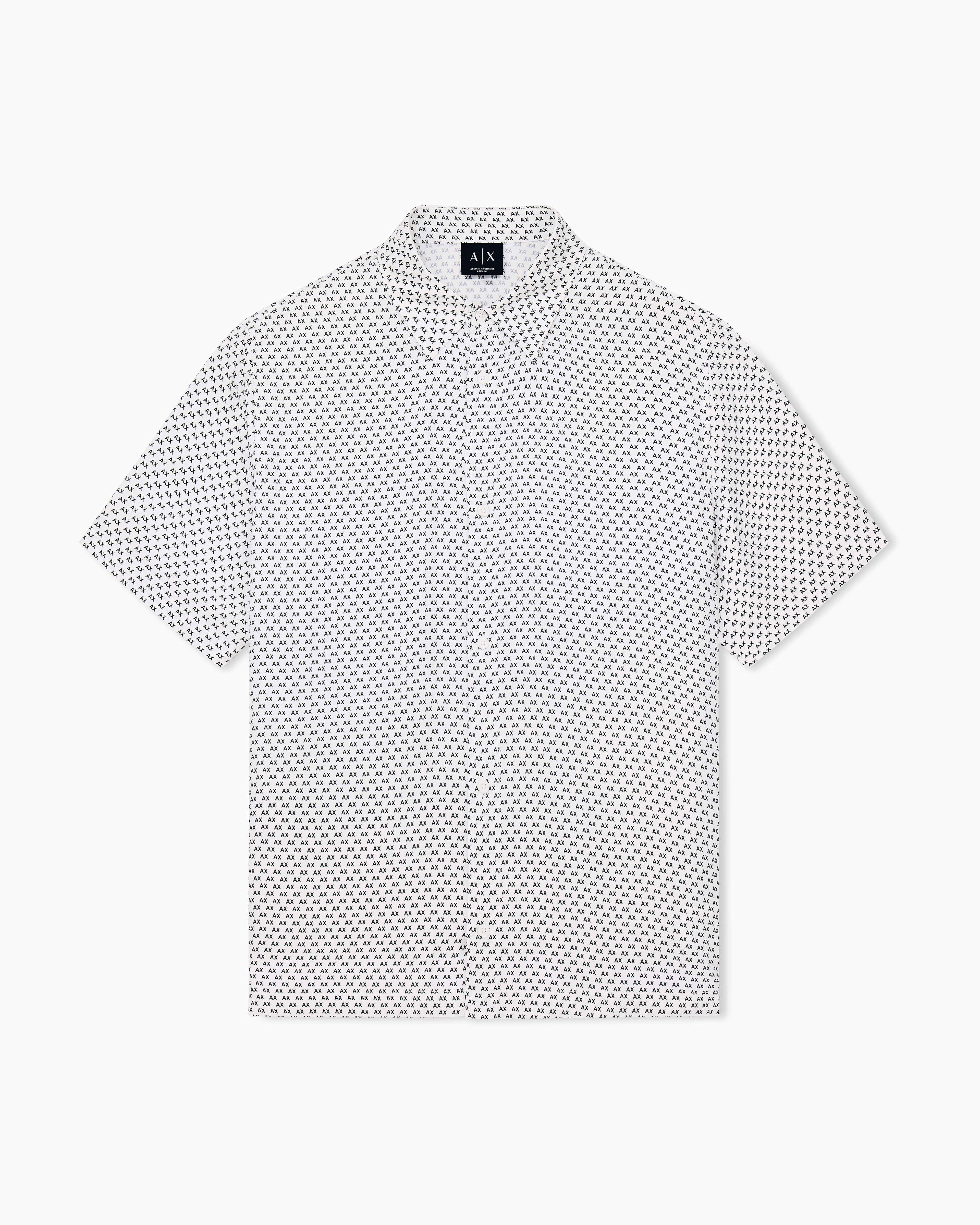 oversized fit shirt in eco-viscose twill | Armani Exchange
