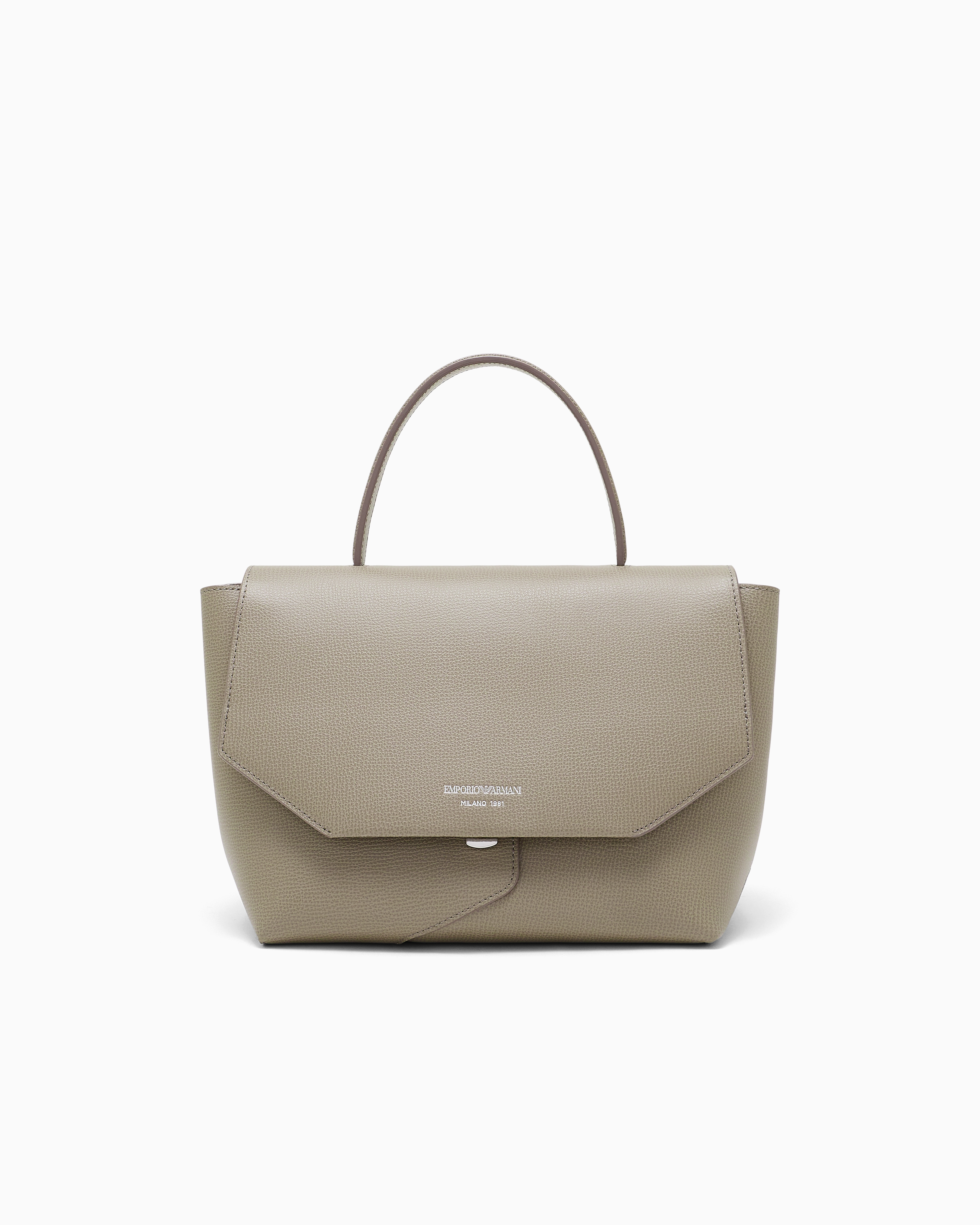 Emporio Armani Beige 1981 Leather Handbag