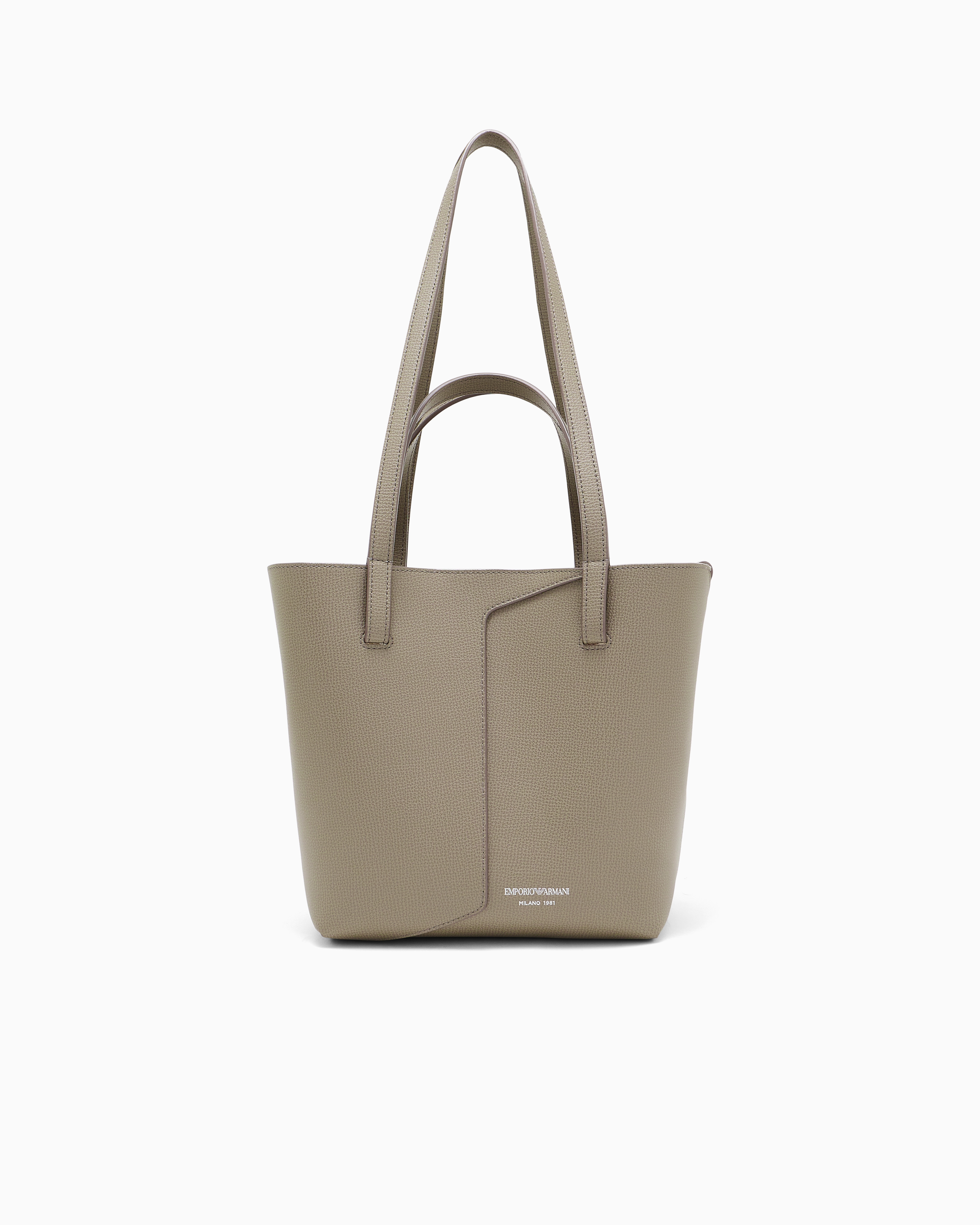 Emporio Armani Beige 1981 Leather Shoulder Bag