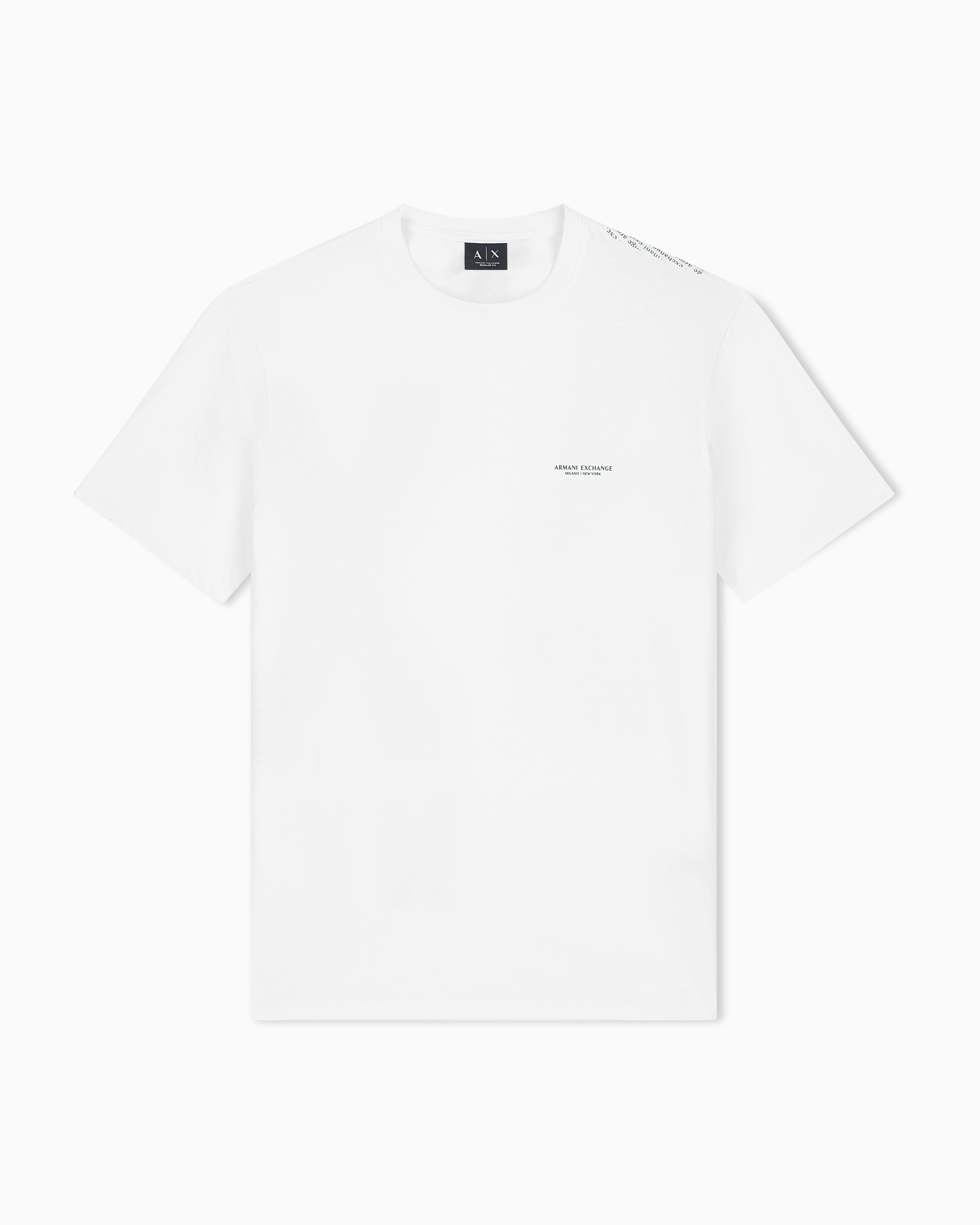 Armani Exchange White Regular T-Shirt Cotton Jersey