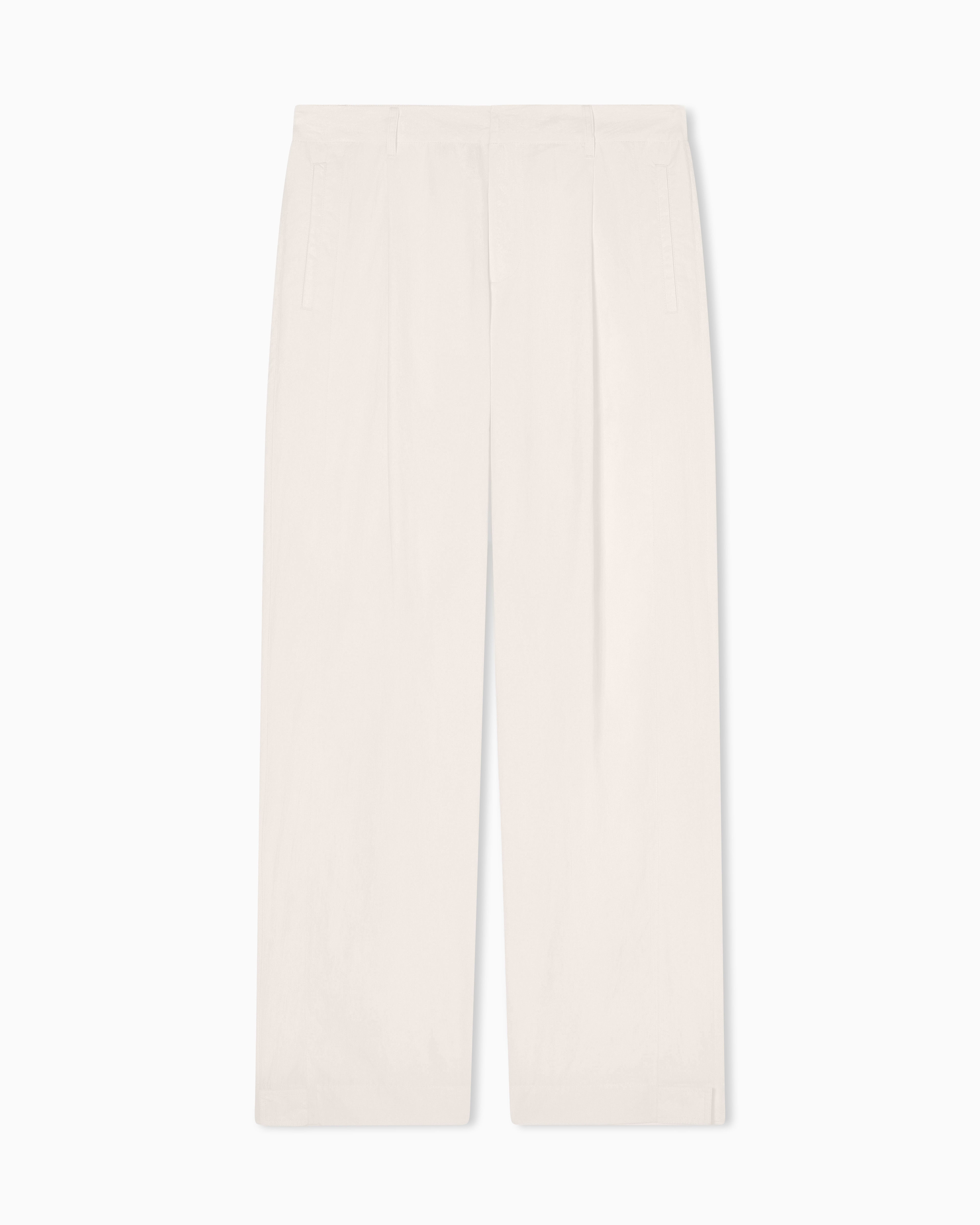 Armani Exchange White Cotton Chino Pants