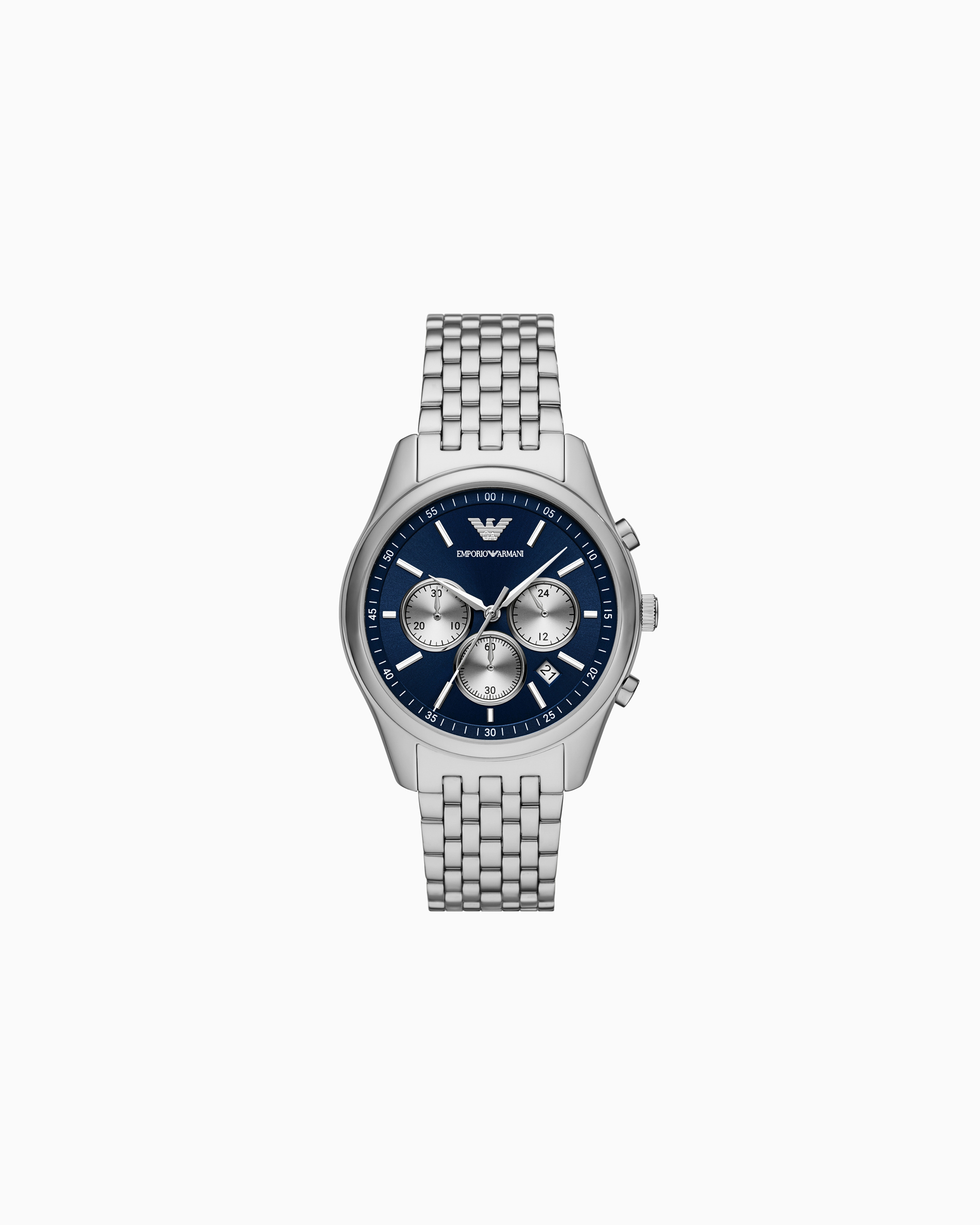 Emporio Armani Multicolored Chronograph Stainless Steel Watch