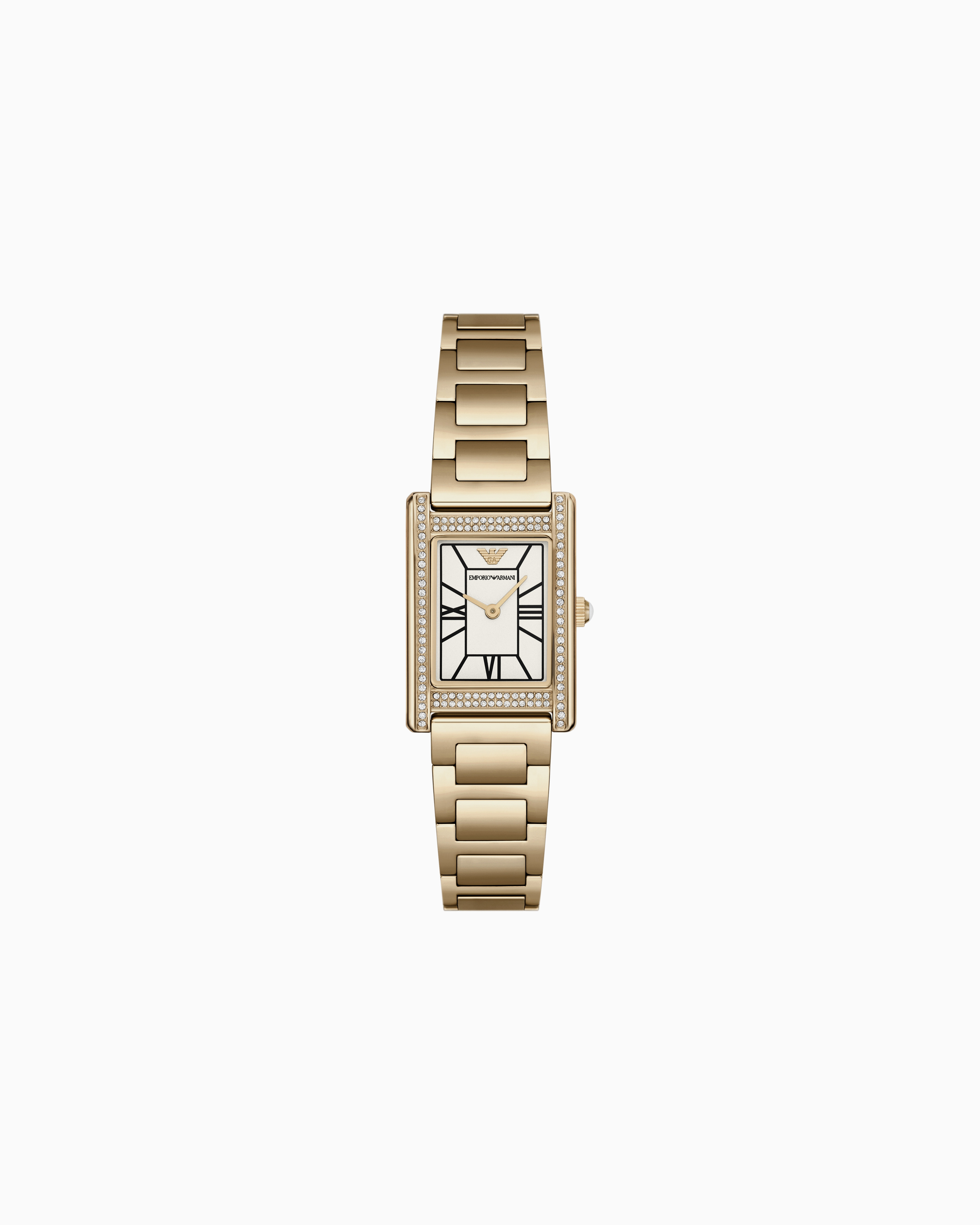 Emporio Armani Multicolored Two-Hand Gold-Tone Stainless Steel Watch