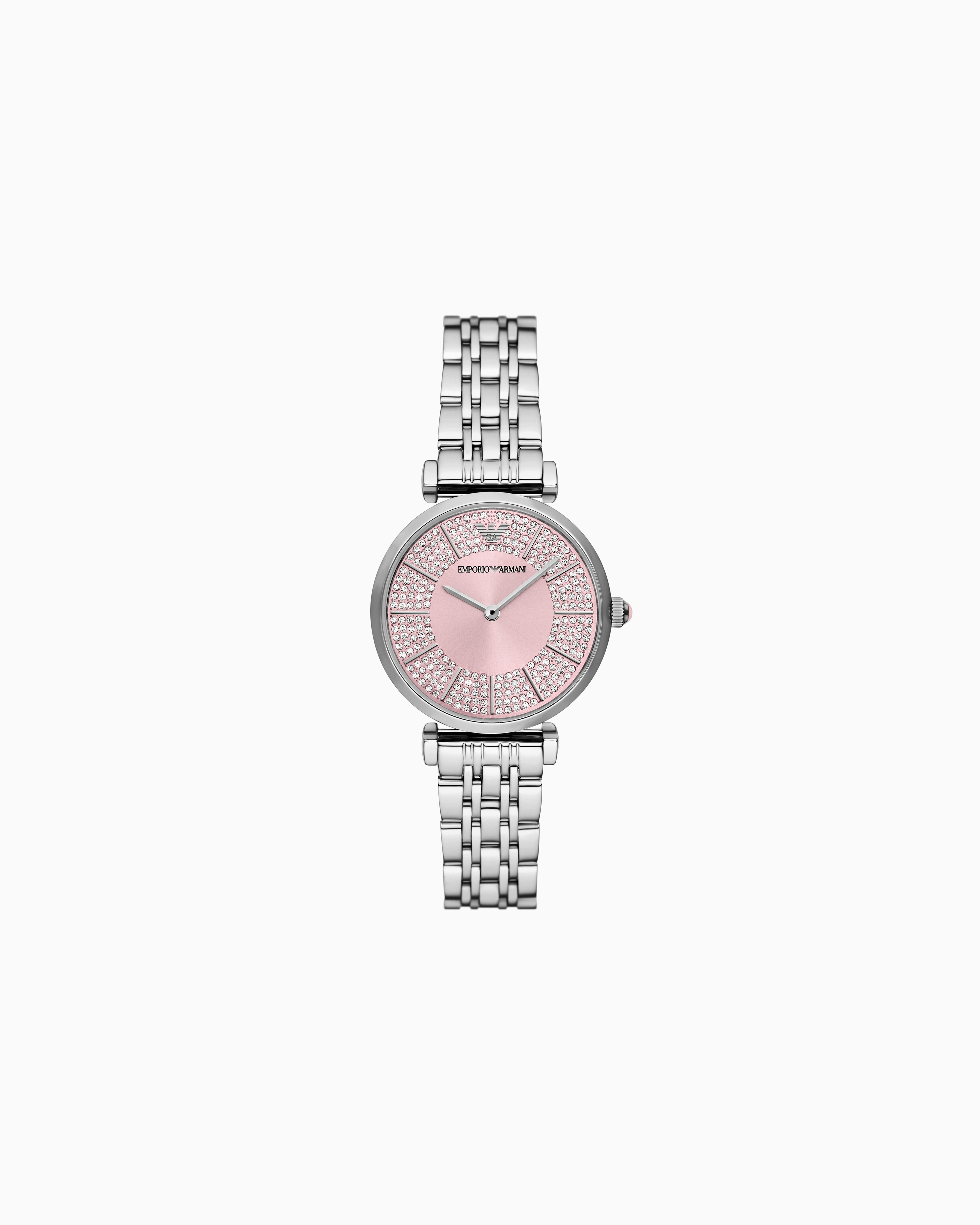 Emporio Armani Multicolored Two-Hand Stainless Steel Watch