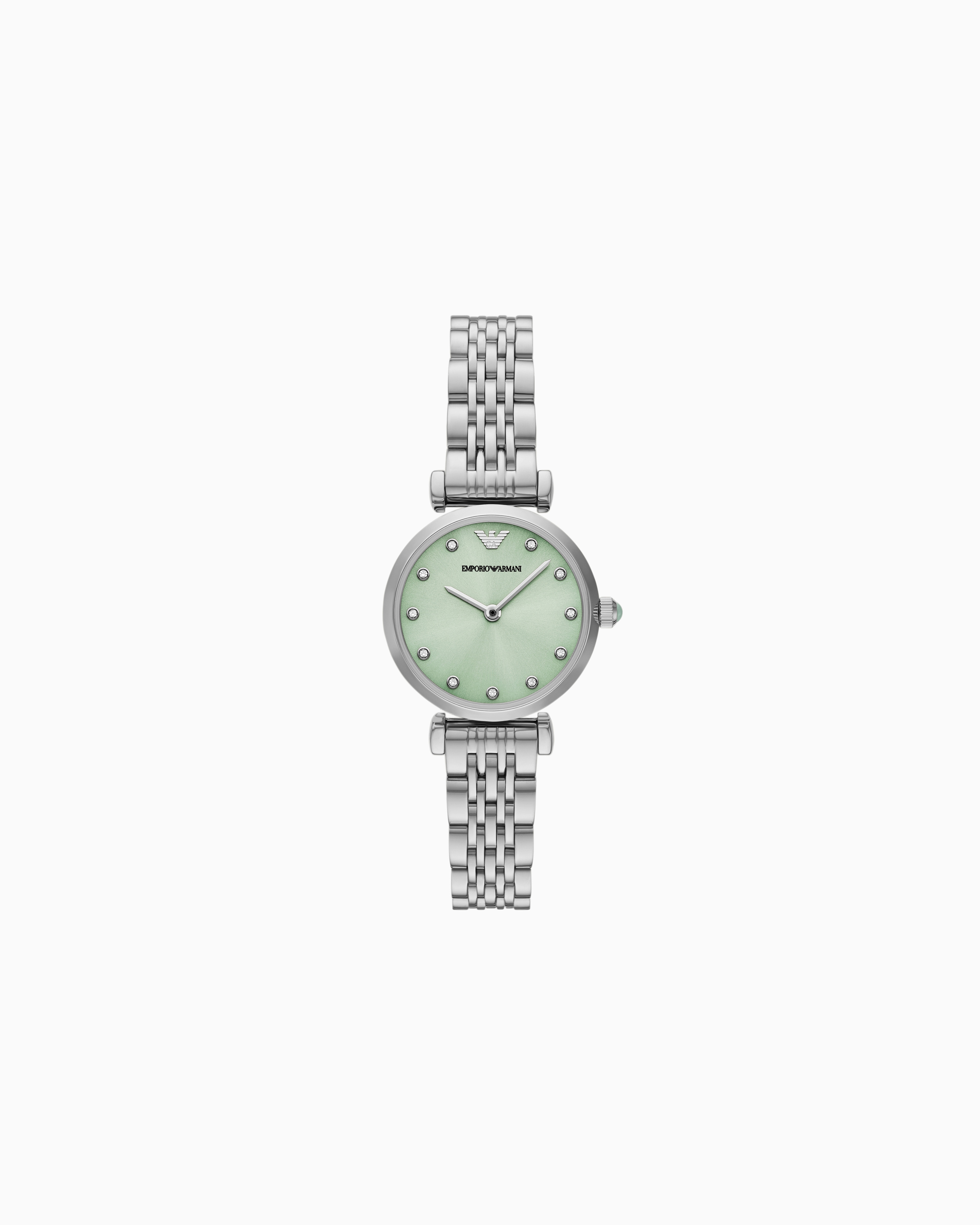 Emporio Armani Multicolored Two-Hand Stainless Steel Watch