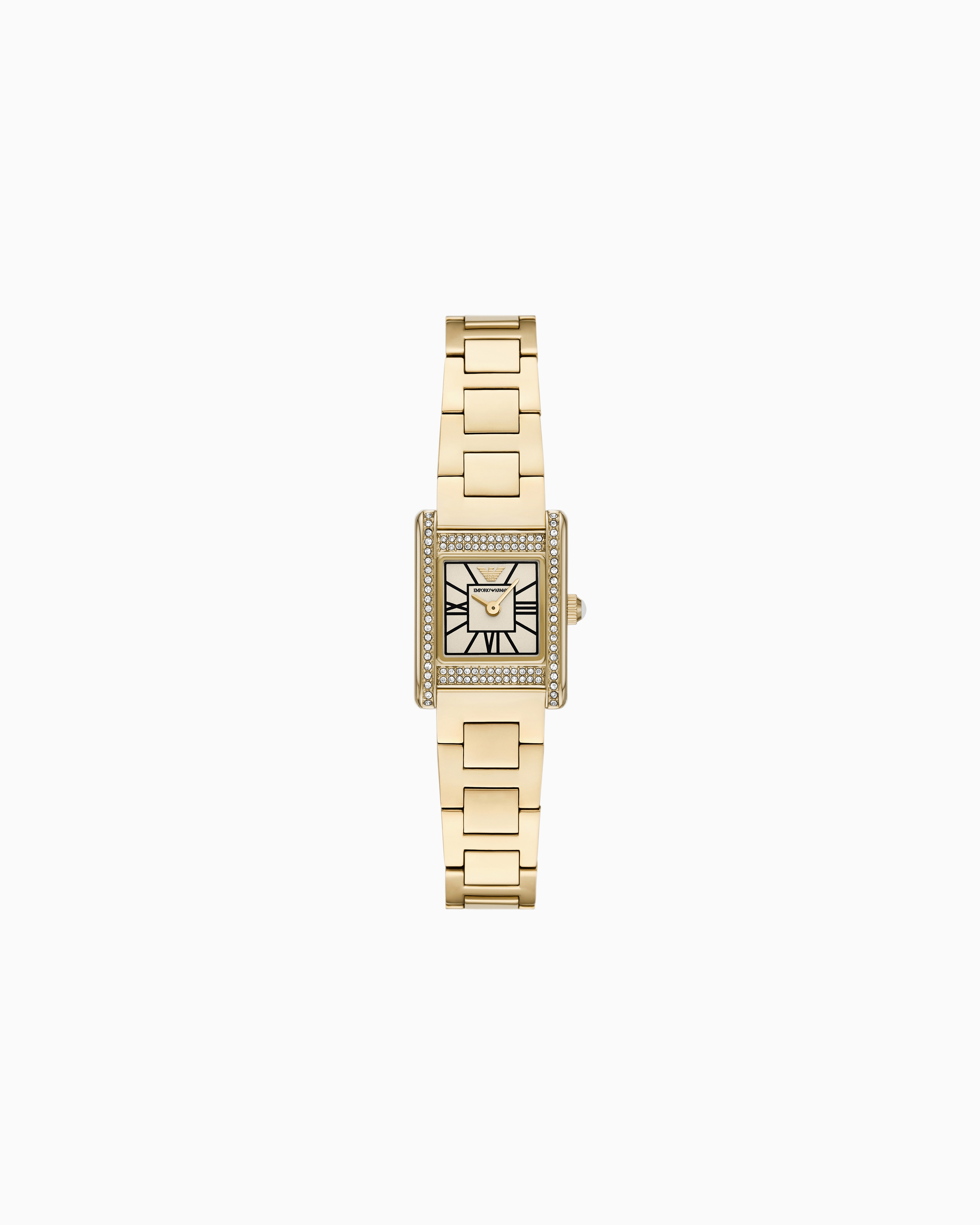 Emporio Armani Multicolored Two-Hand Gold-Tone Stainless Steel Watch