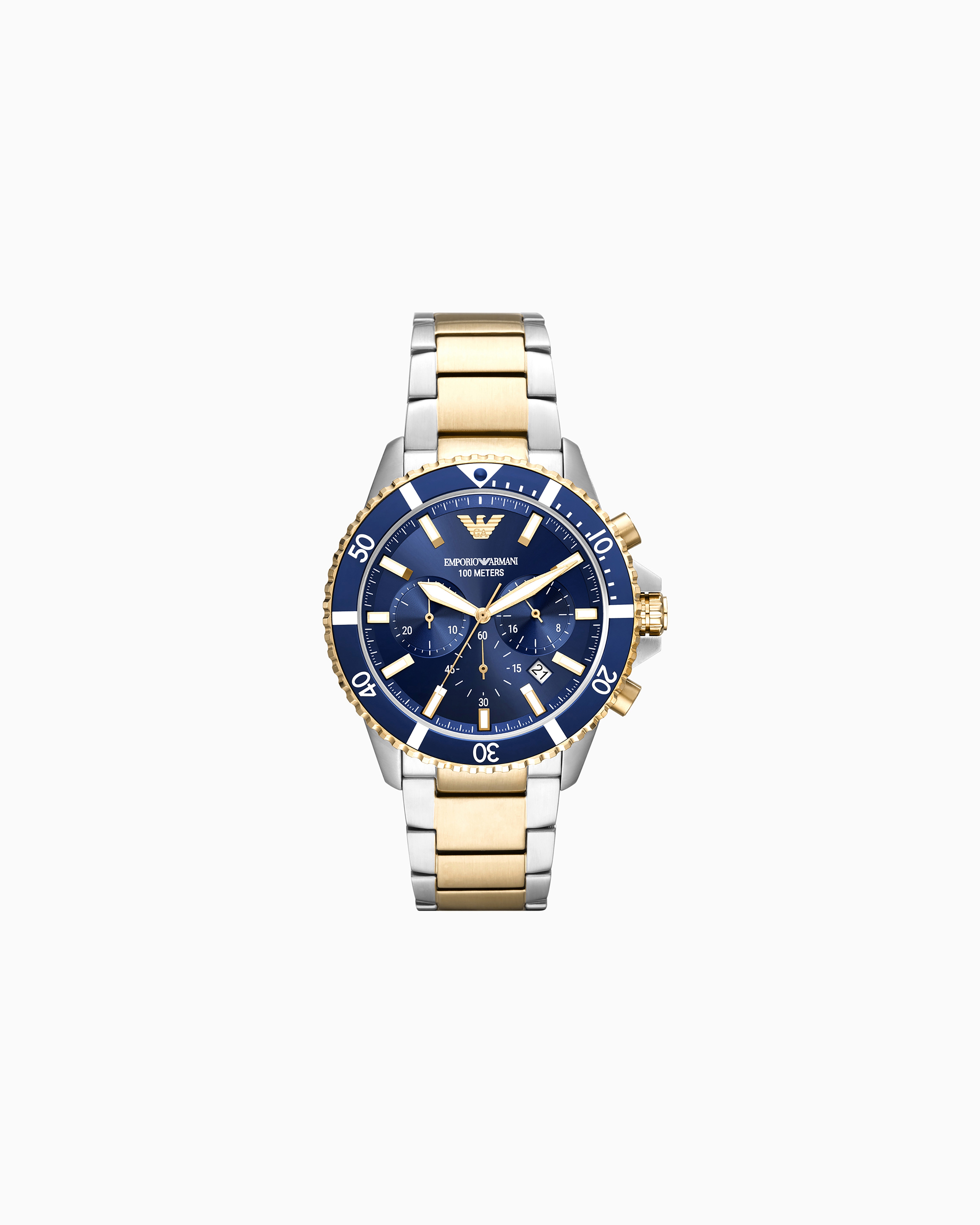 World Explorer Chronograph Two-Tone Stainless Steel Watch