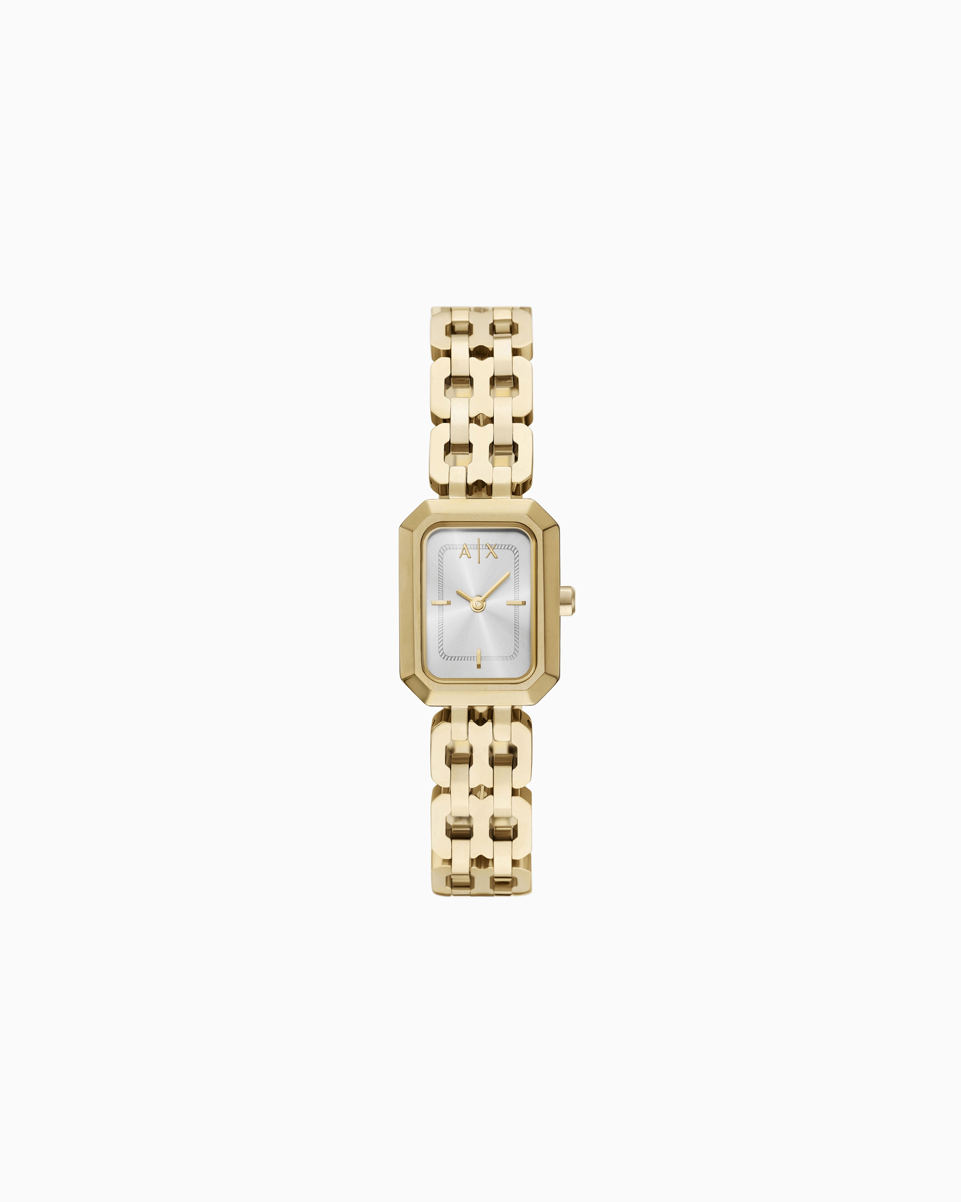 Armani Exchange Multicolored Two-Hand Gold-Tone Stainless Steel Watch