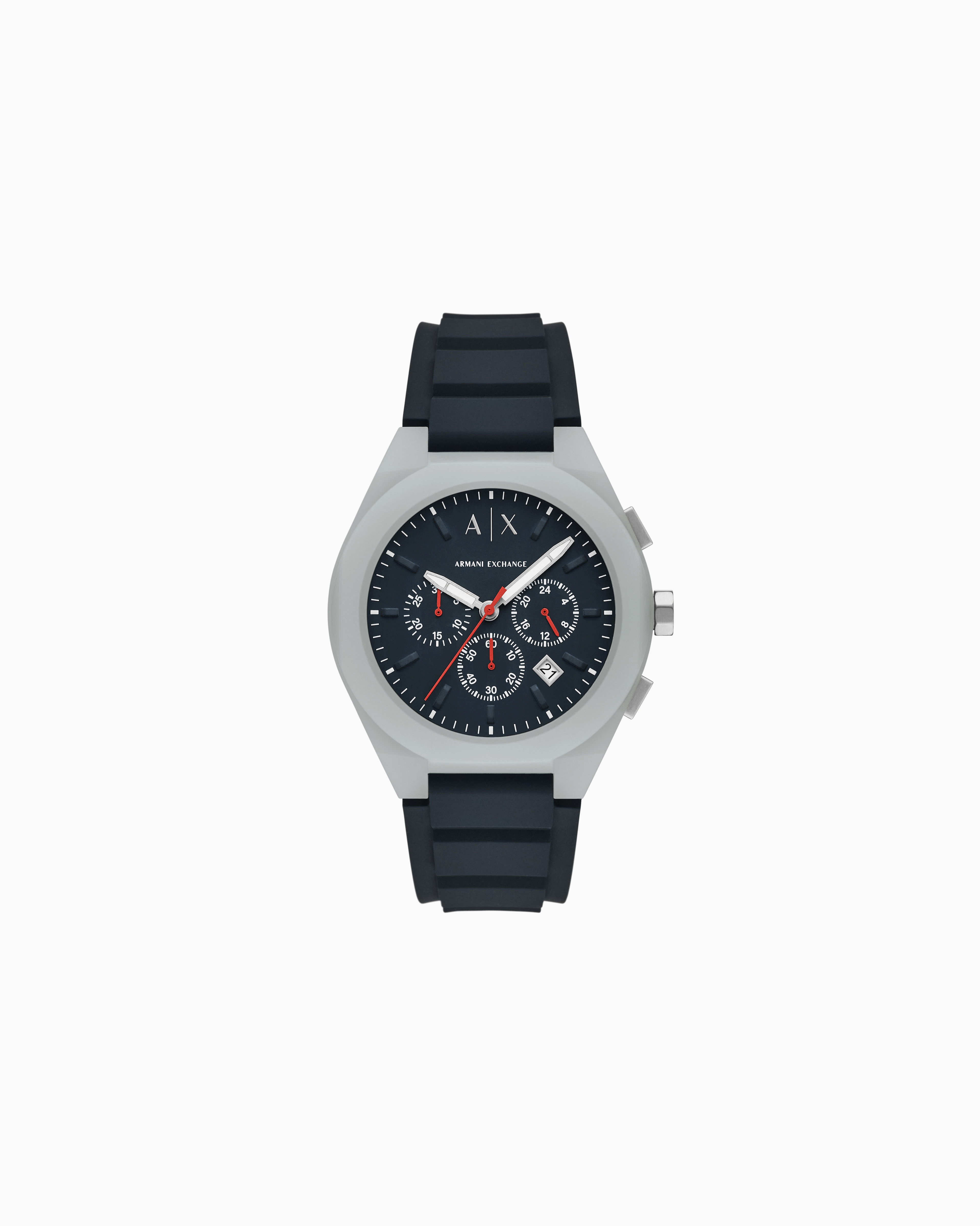 Armani Exchange Multicolored Sync Chronograph Gray Silicone Watch