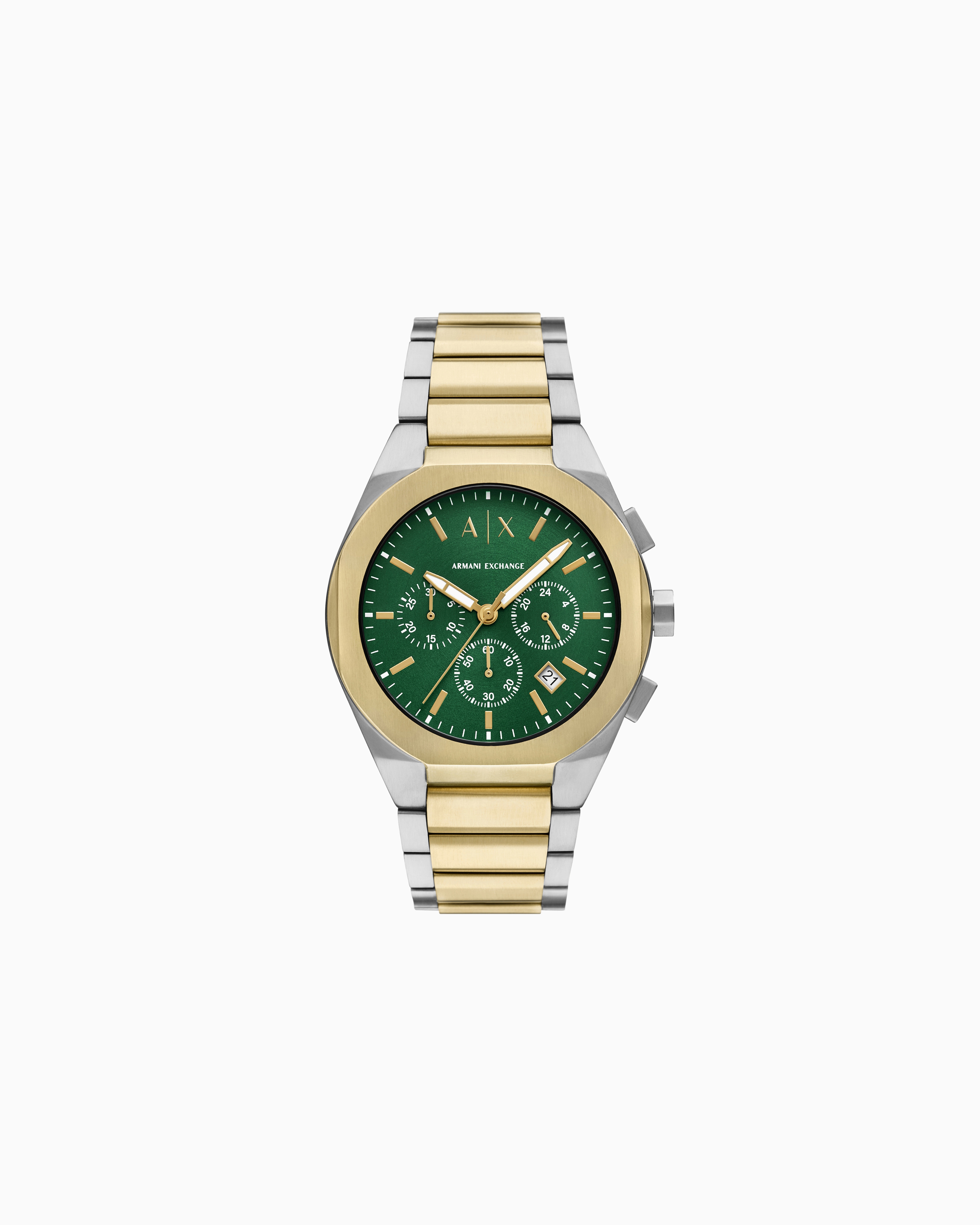 Armani Exchange Multicolored Chronograph Two-Tone Stainless Steel Watch