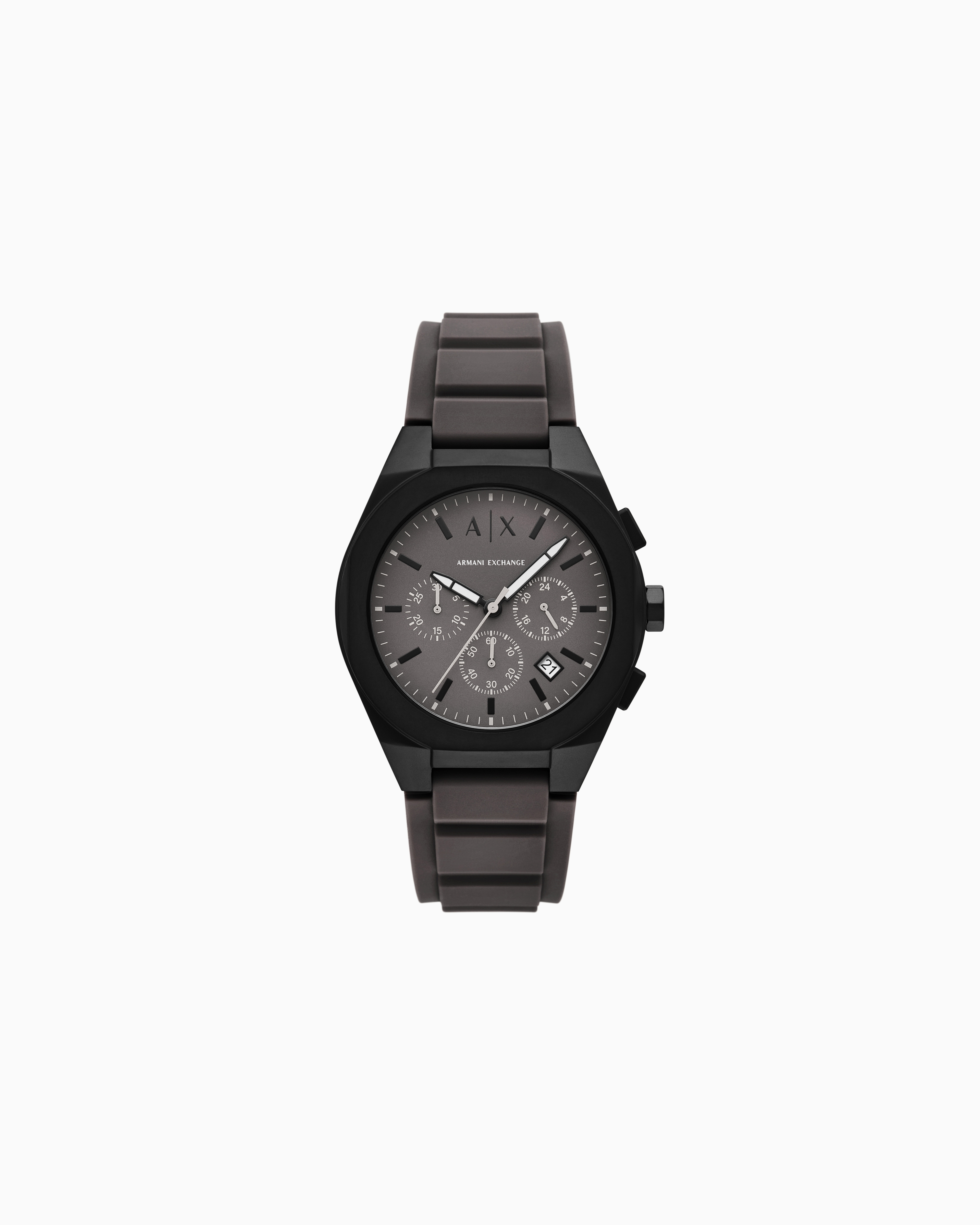Armani Exchange Multicolored Sync Chronograph Gray Silicone Watch