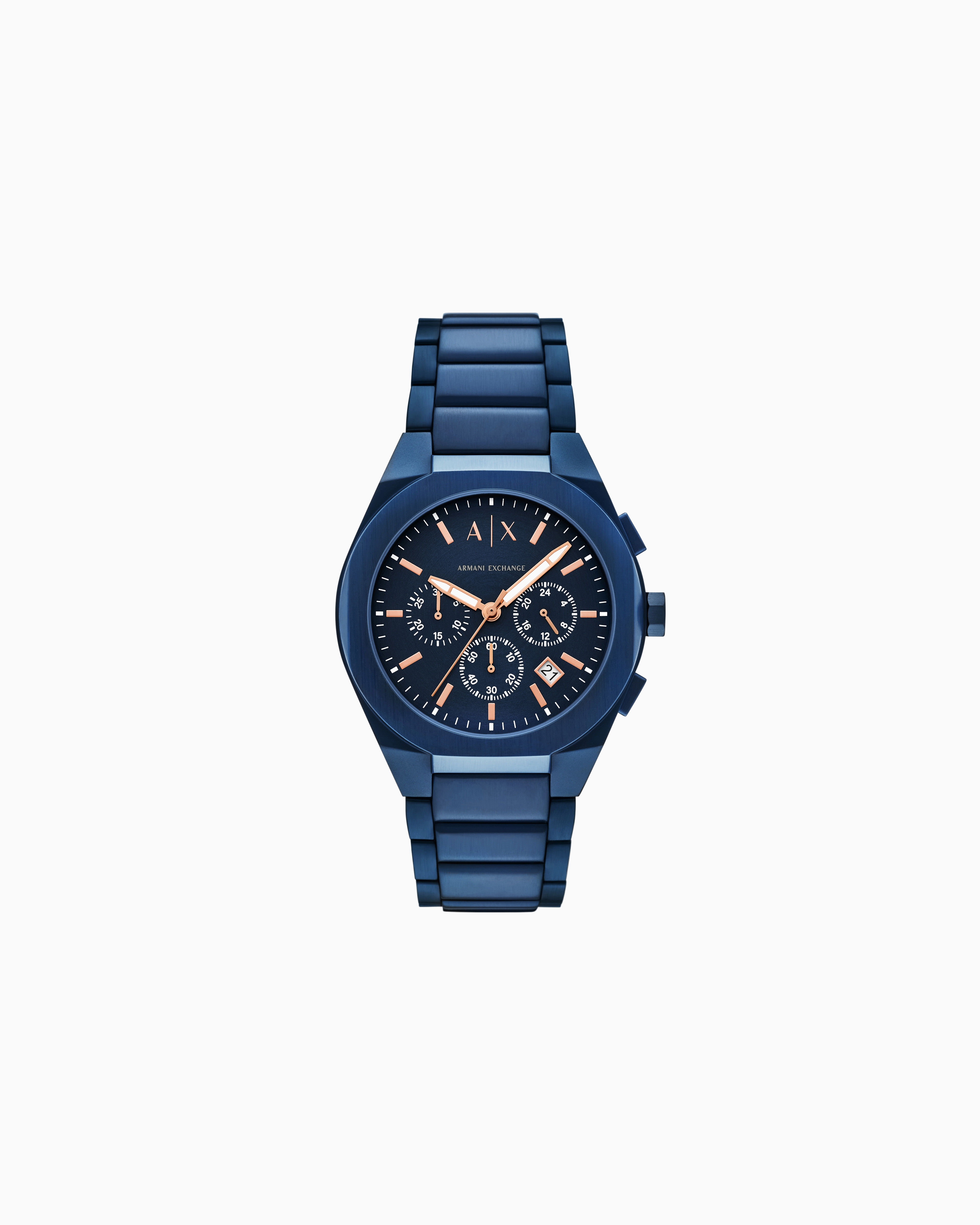 Sync Chronograph Blue Stainless Steel Watch | Armani Exchange