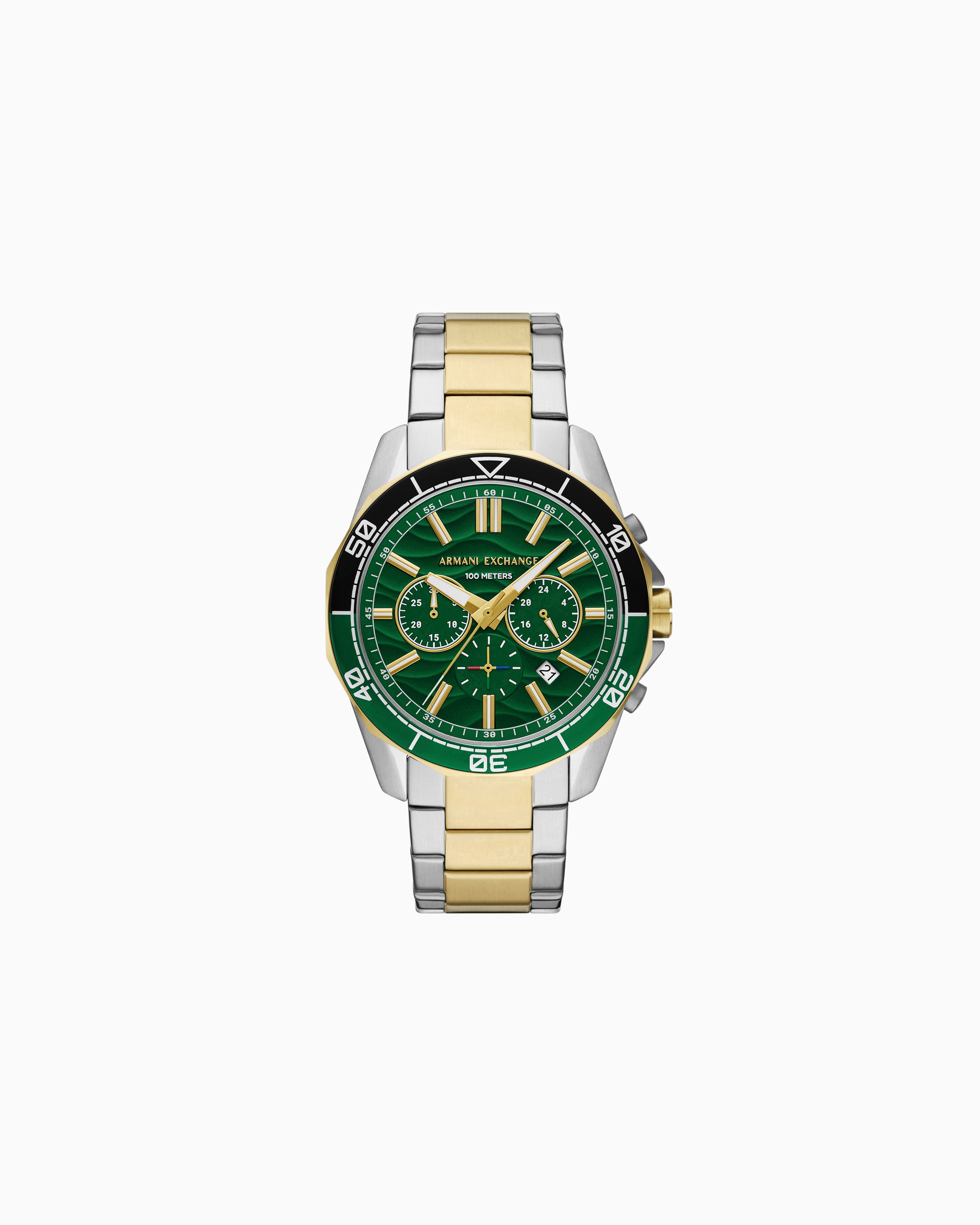 Armani Exchange Multicolored Chronograph Two-Tone Stainless Steel Watch