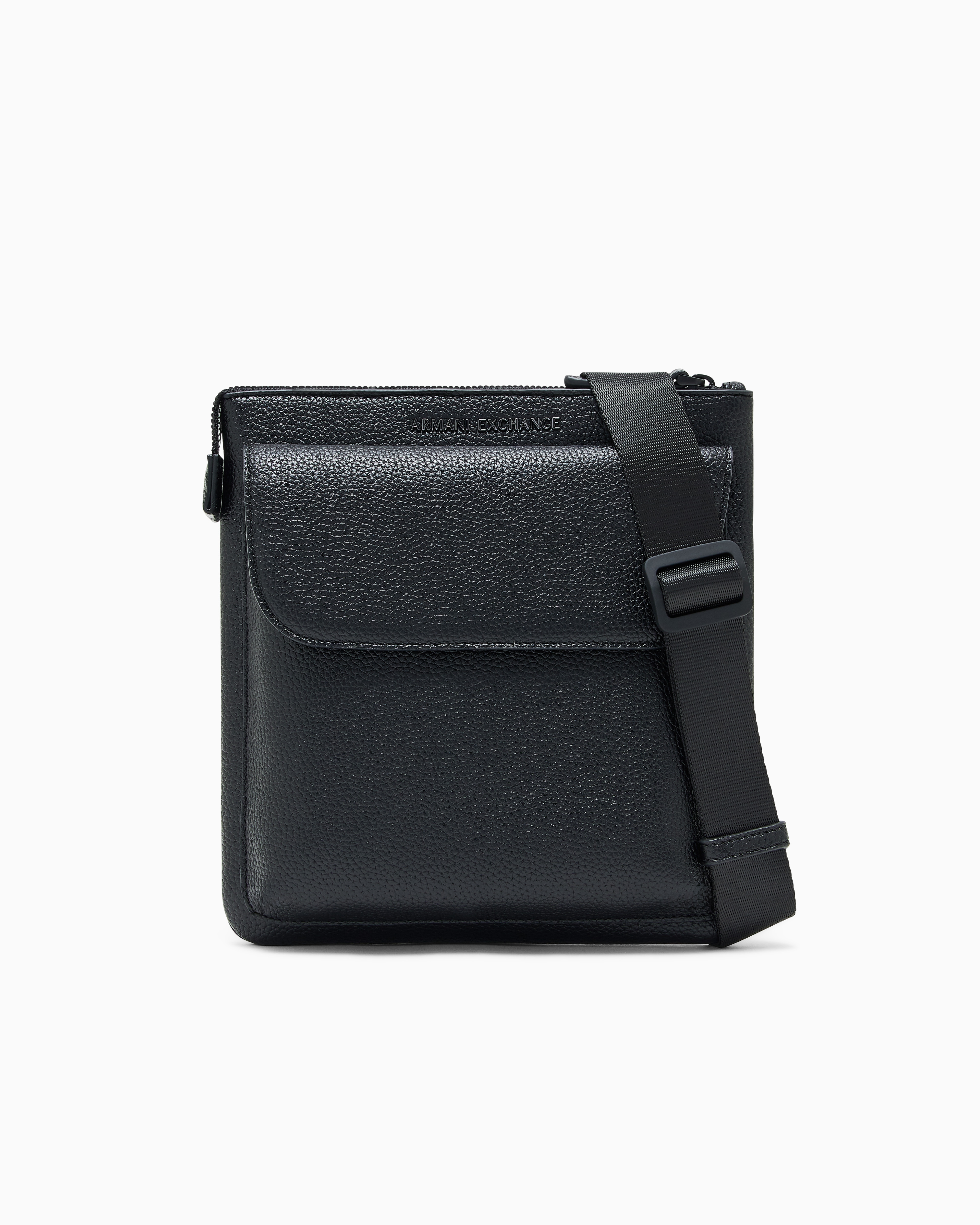 Armani Exchange Black Messenger Bag Flat Crossbody