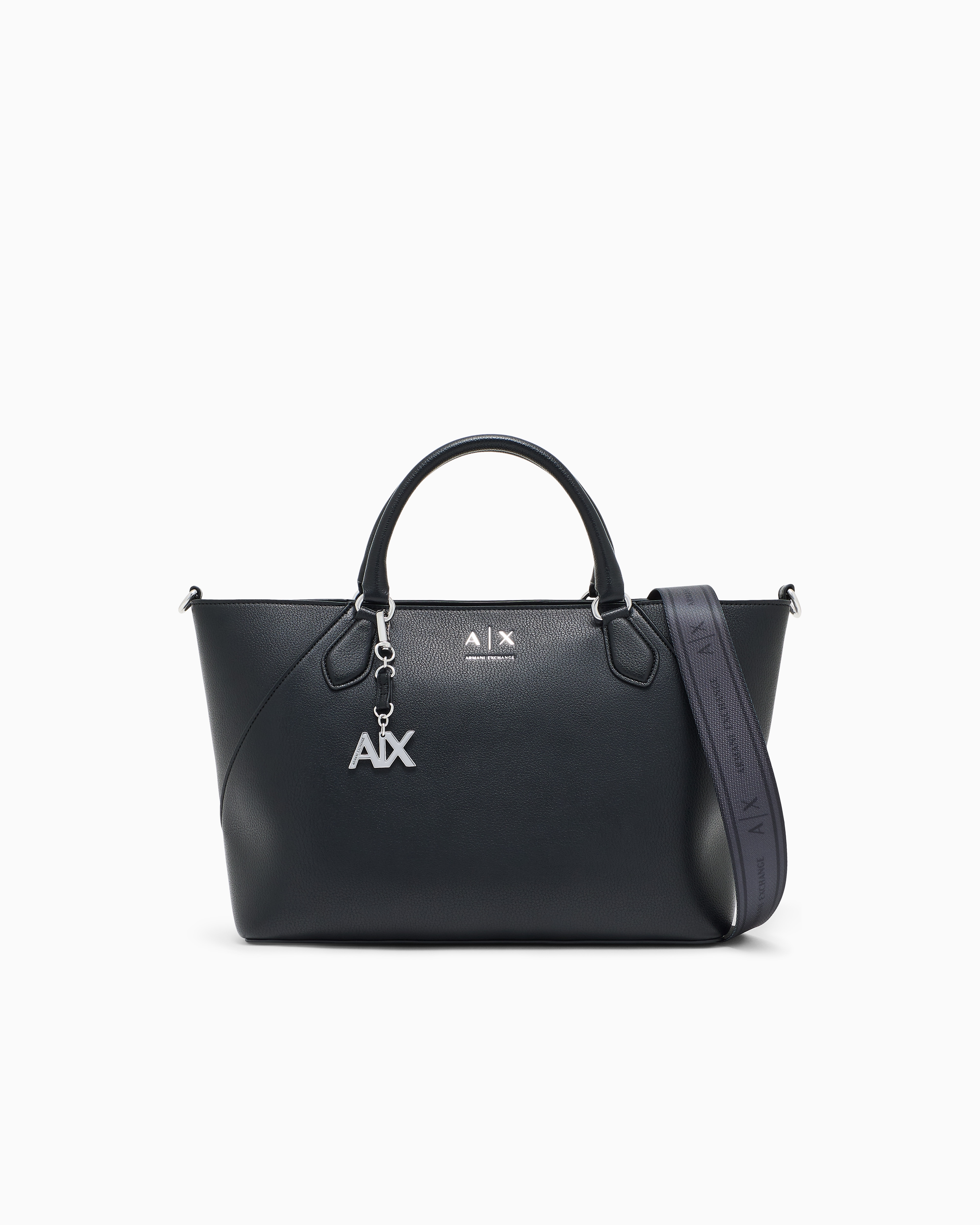 Armani Exchange Black Tote Shopping Bag