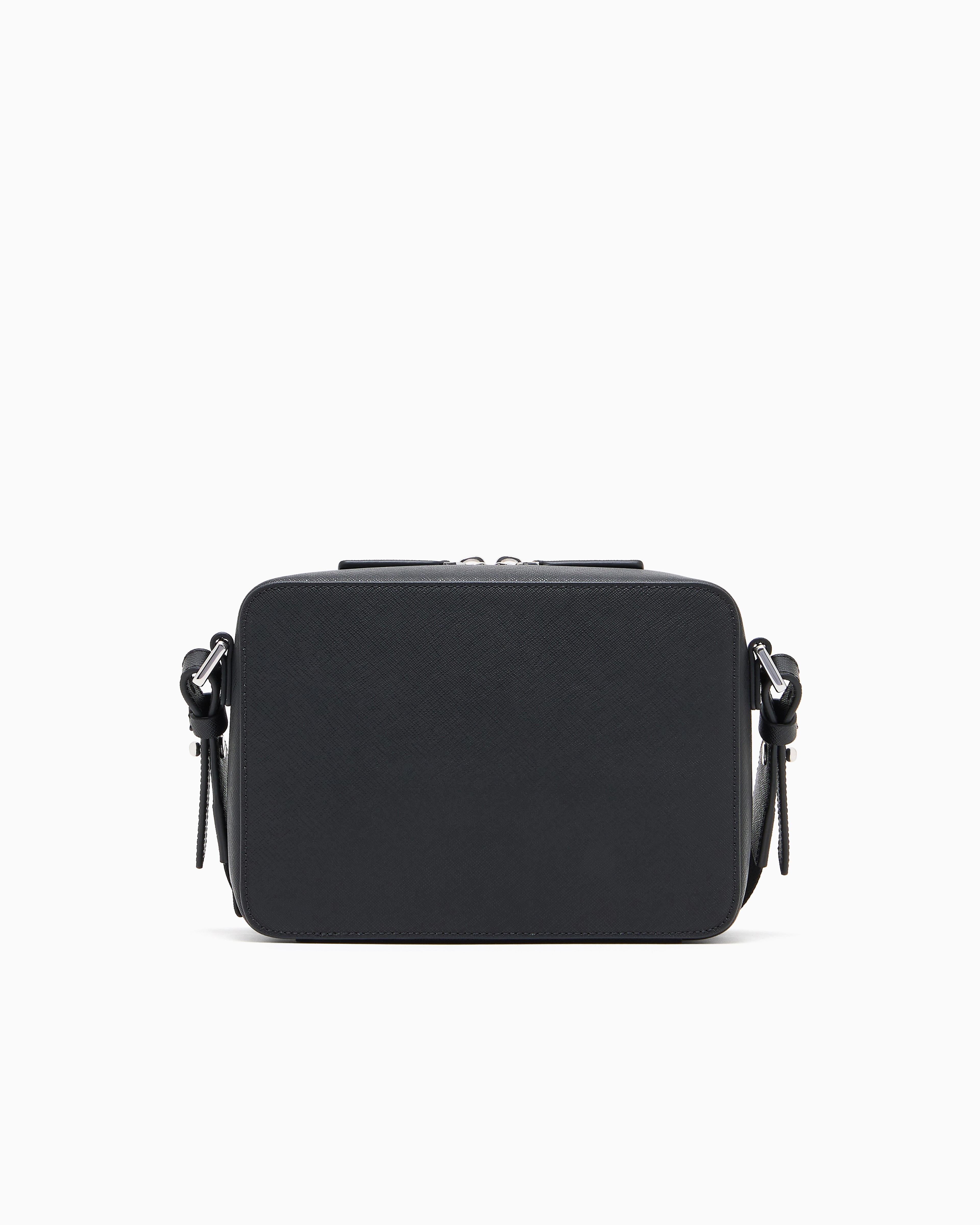 EMPORIO ARMANI サフィアーノ　クロスボディバッグ　ブラック サフィアーノプリント ミニクロスボディバッグ | Emporio Armani