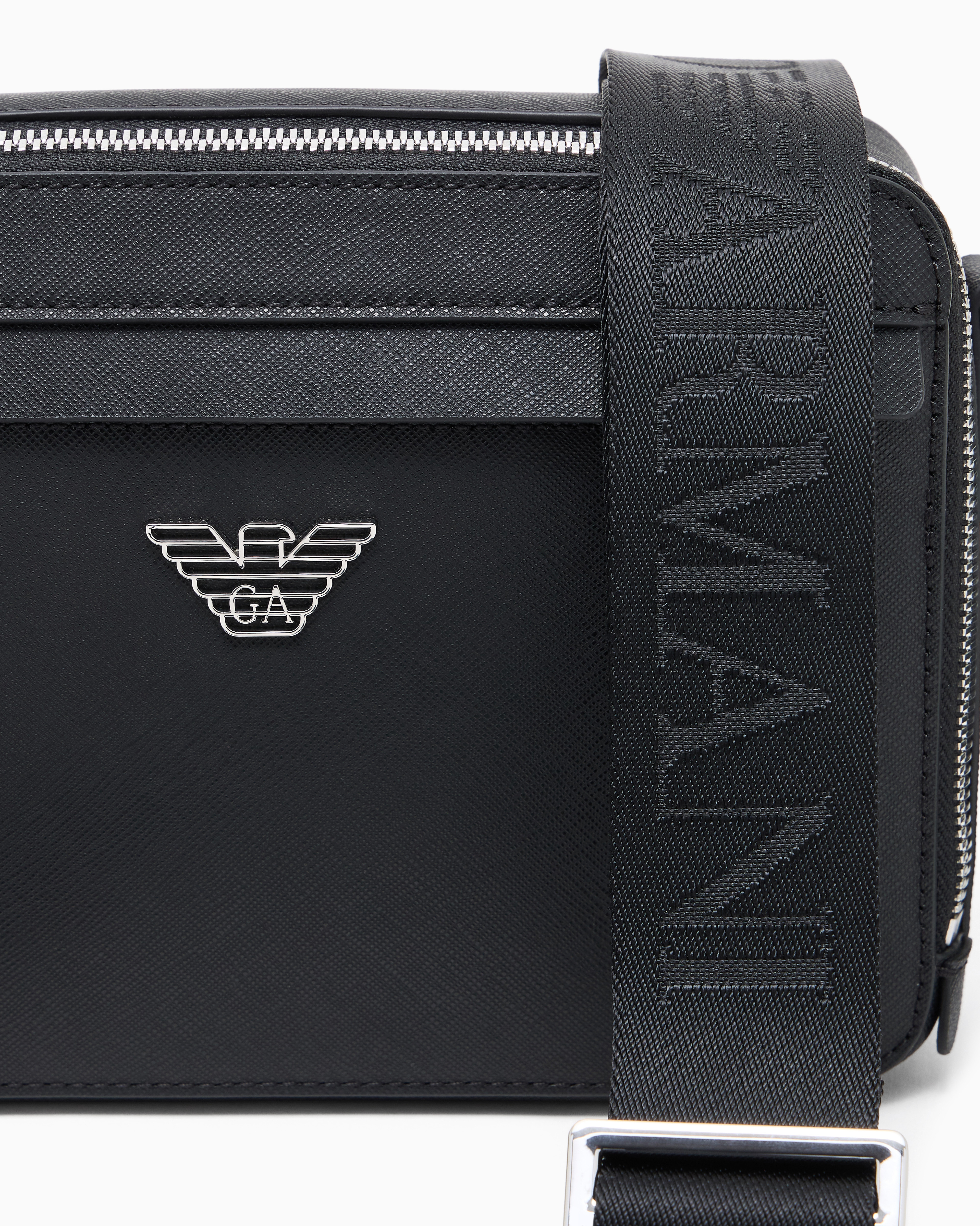 サフィアーノプリント ミニクロスボディバッグ | Emporio Armani