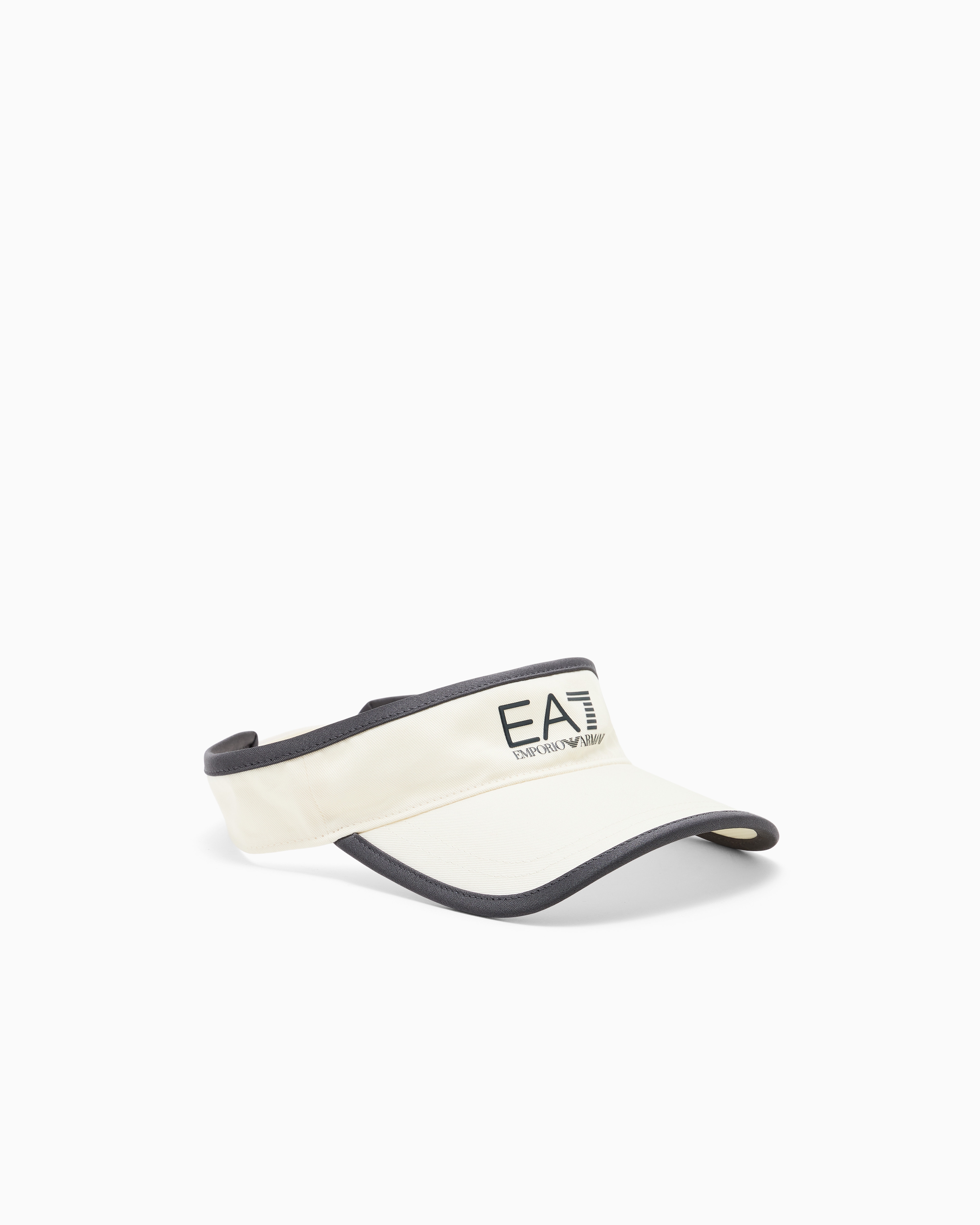 Ea7 Women's Beige Visor Hat For In Cotton For Tennis