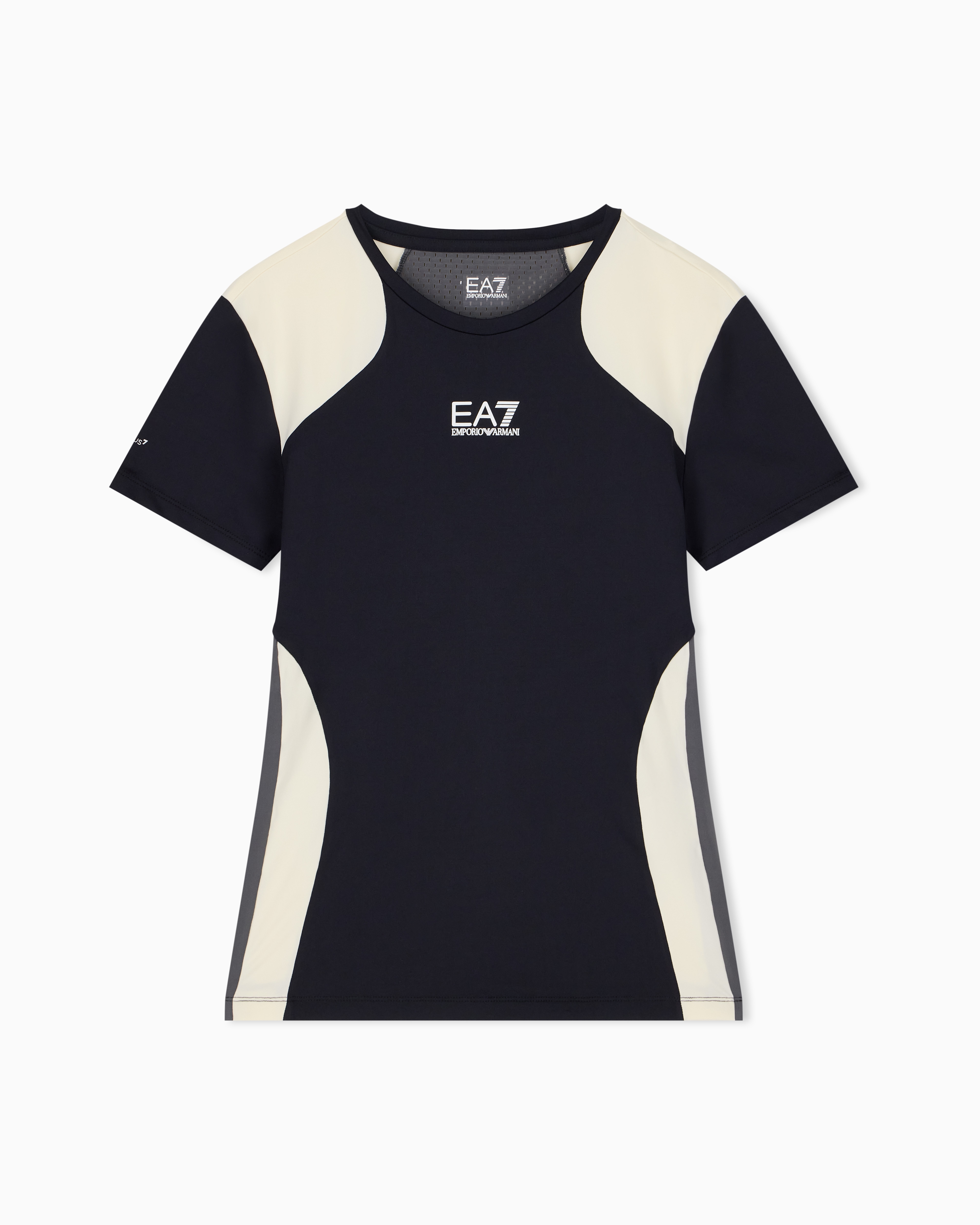 Ea7 T-shirt Tennis Pro Slim Fit In Jersey With Ventus7 In Black
