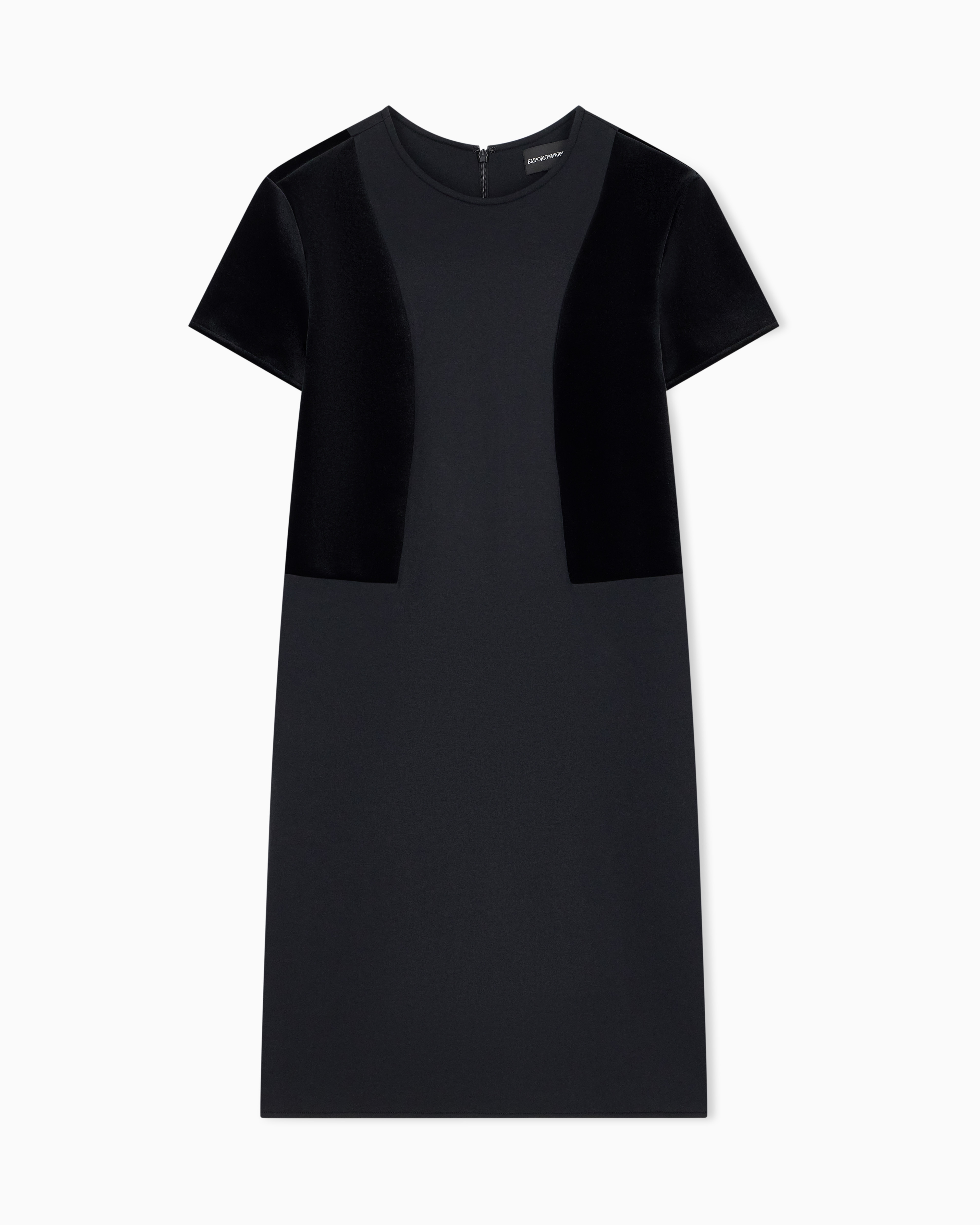 Emporio Armani Abito In Double Jersey Con Tape Ciniglia Travel Essential