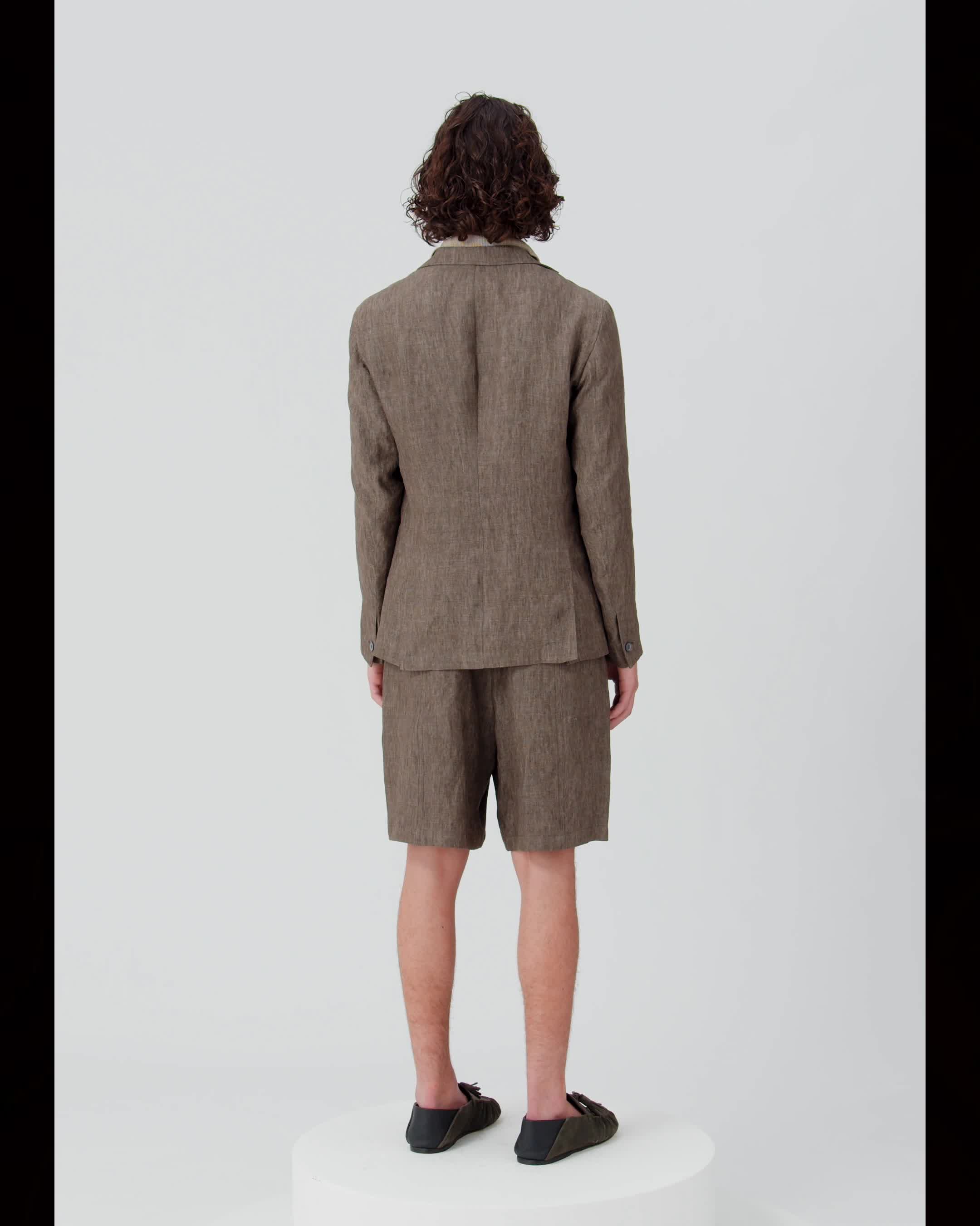 アルマーニ●極美品●市松柄ジャカード リネン混ディナージャケット イタリア製 L アルマーニ○極美品○市松柄ジャカード リネン混ディナー