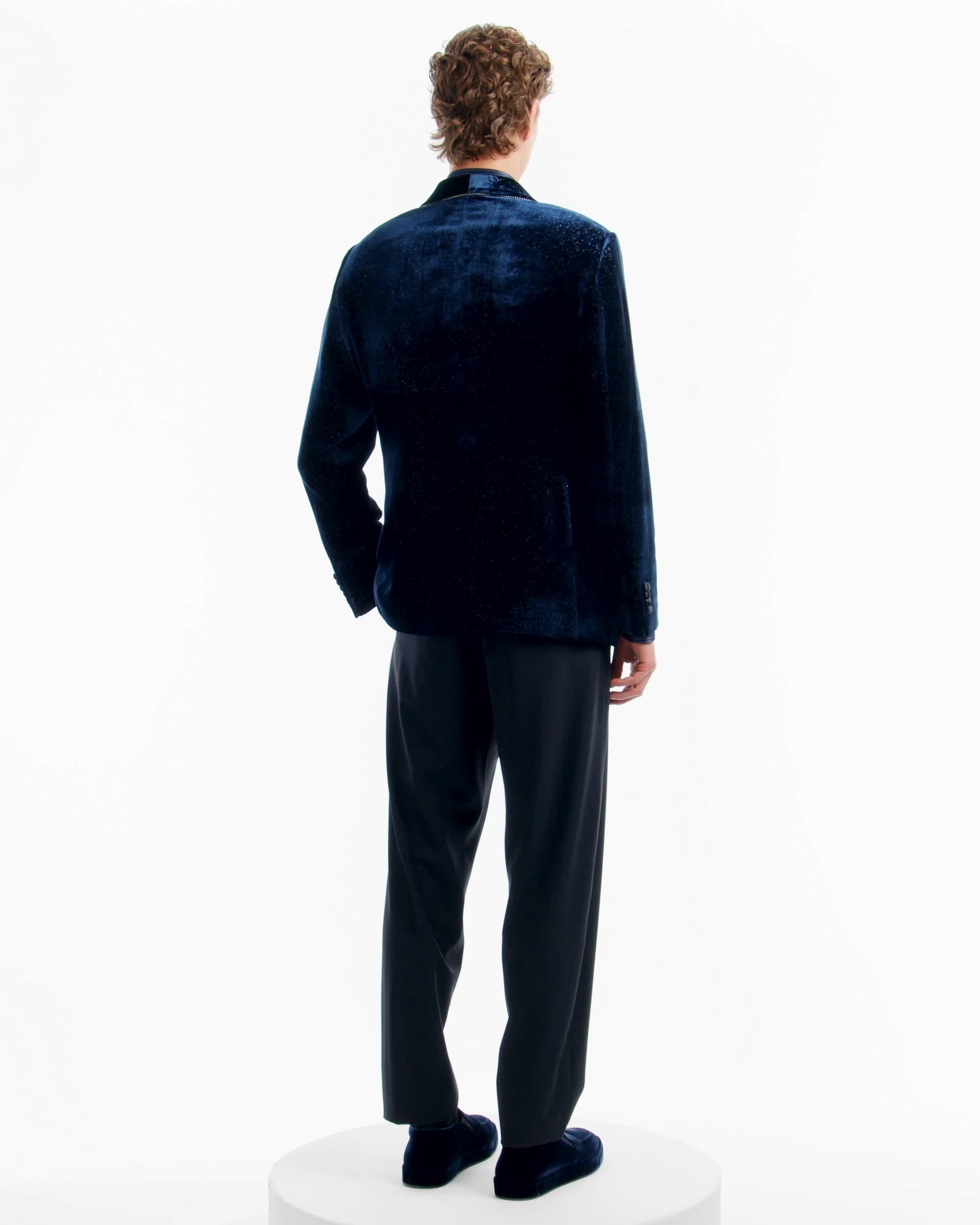 Giorgio's シングルブレスト タキシードジャケット ベルベット