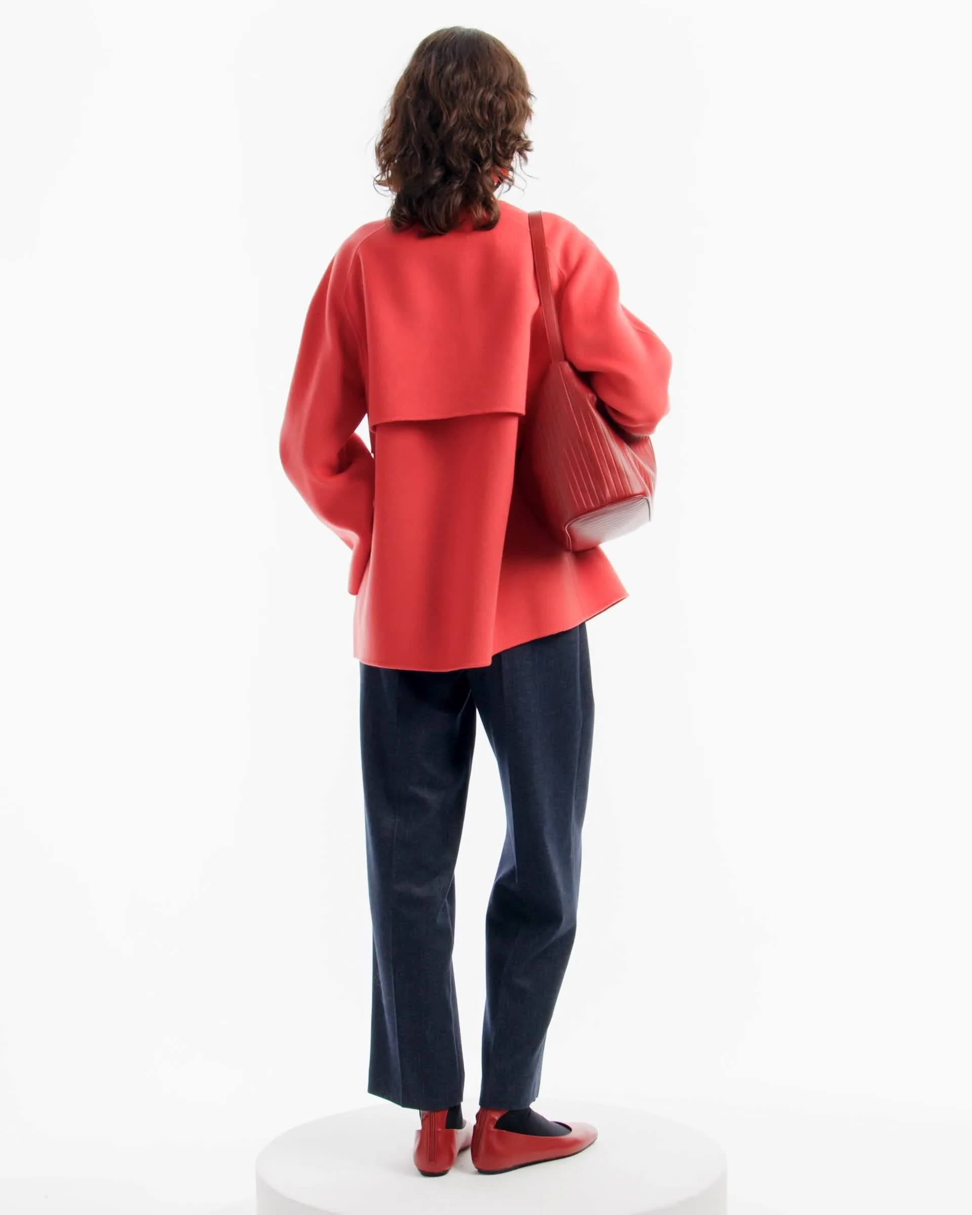 ダブルブレストピーコート ウール／カシミア | Emporio Armani