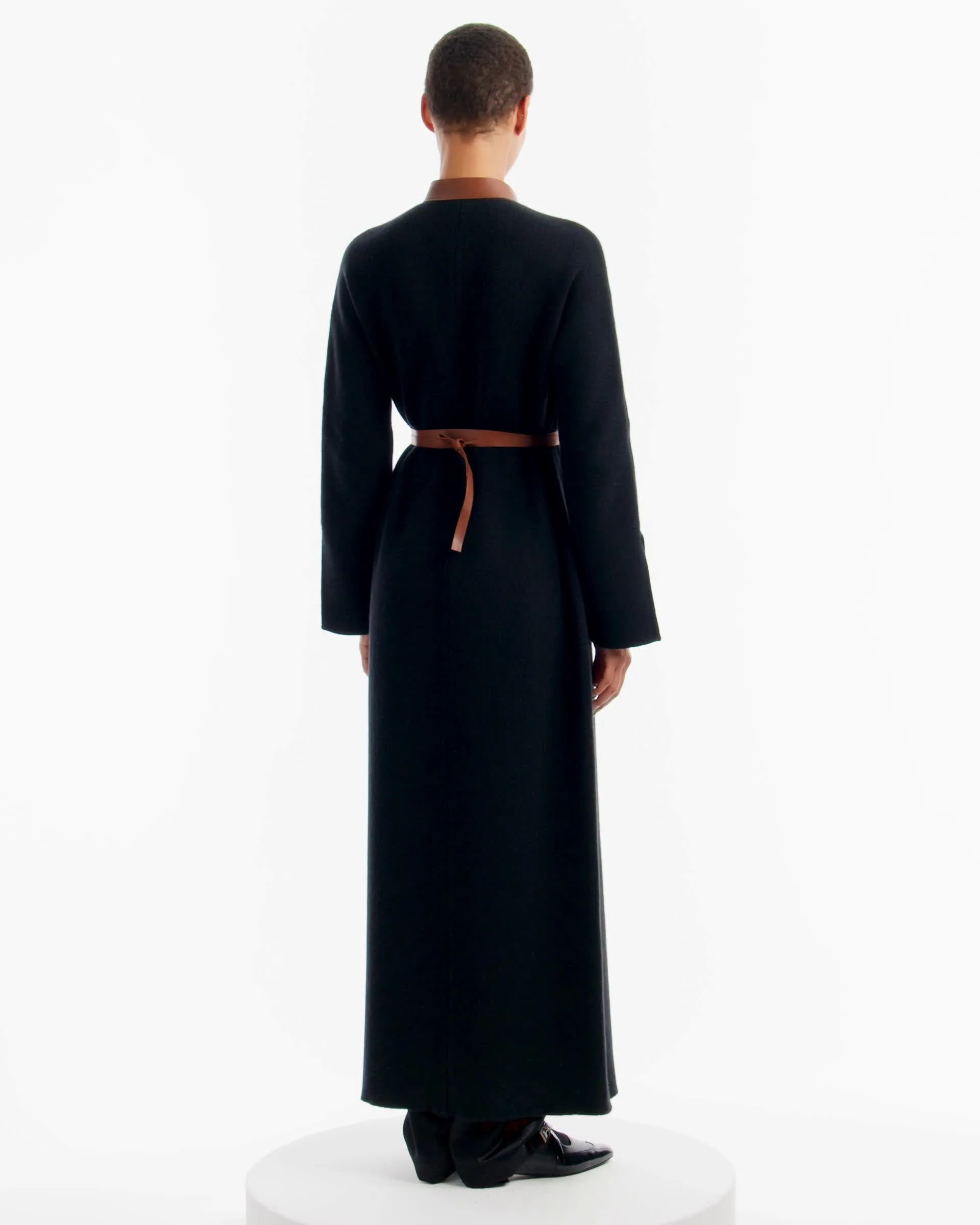 ARMANI ウール ロングコート ネイビー 中古・古着通販】ARMANI COLLEZIONI (アルマーニ コレツィオーニ